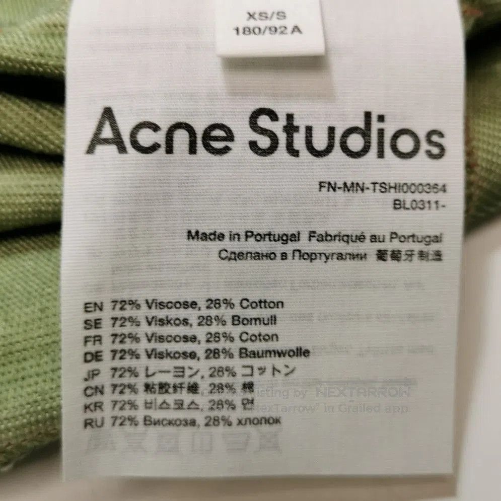 Acne Studios Acne Studios XXS Cotton Logo Long-Sleeve T-Shirt. Size US S / EU 44-46 / 1 - 8 Thumbnail