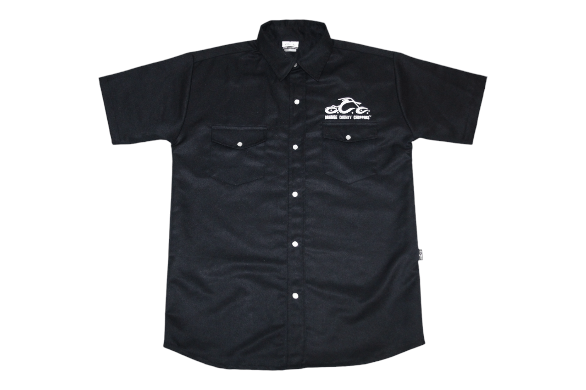Harley Davidson Orange County Choppers N.Y. glossy denim mechanic shirt Size US S / EU 44-46 / 1 - 3 Thumbnail