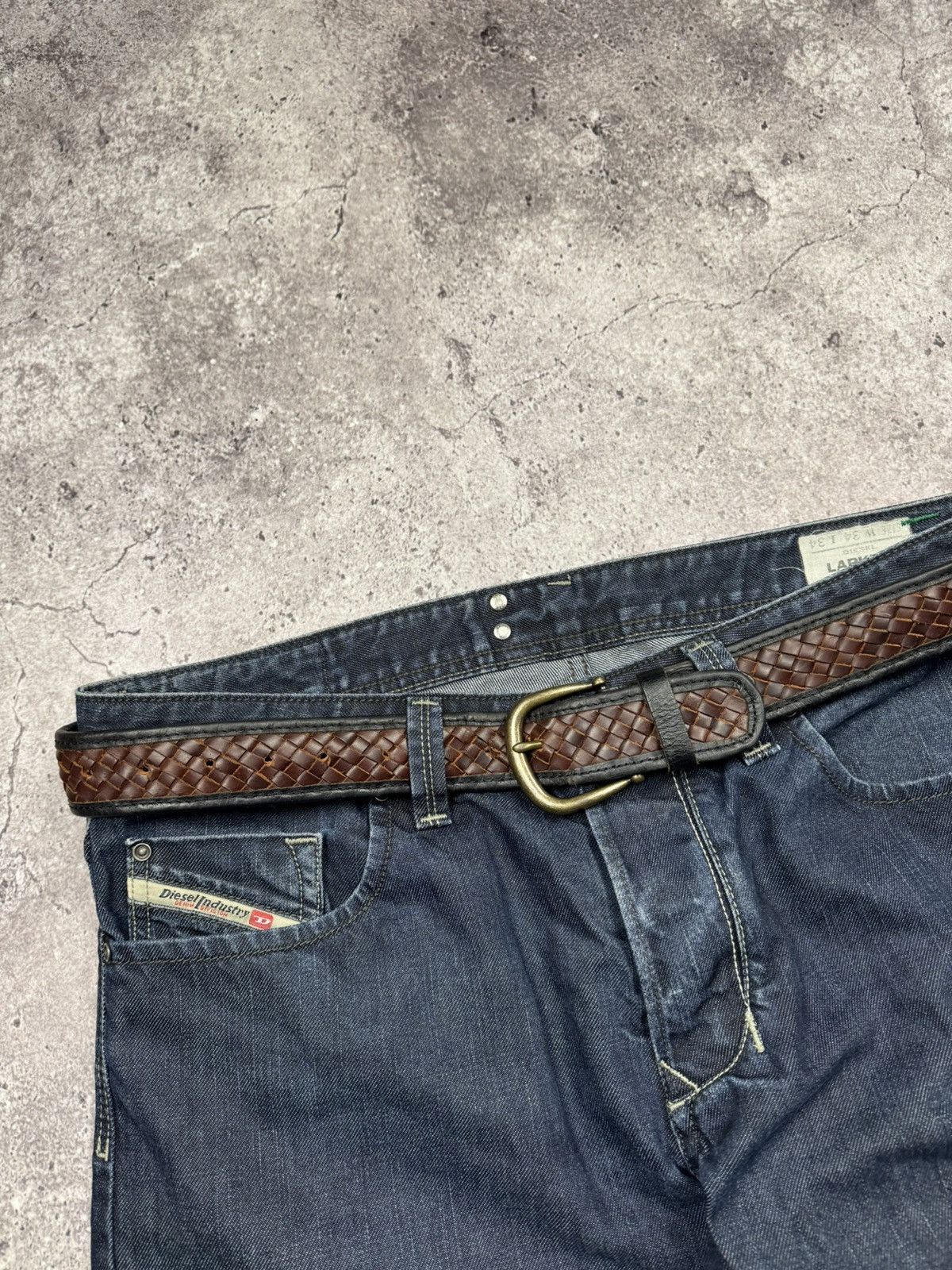 Japanese Brand 00’s NUMBER NINE BRAIDED JAPAN LEATHER Y2K BELT VINTAGE Size ONE SIZE - 2 Thumbnail