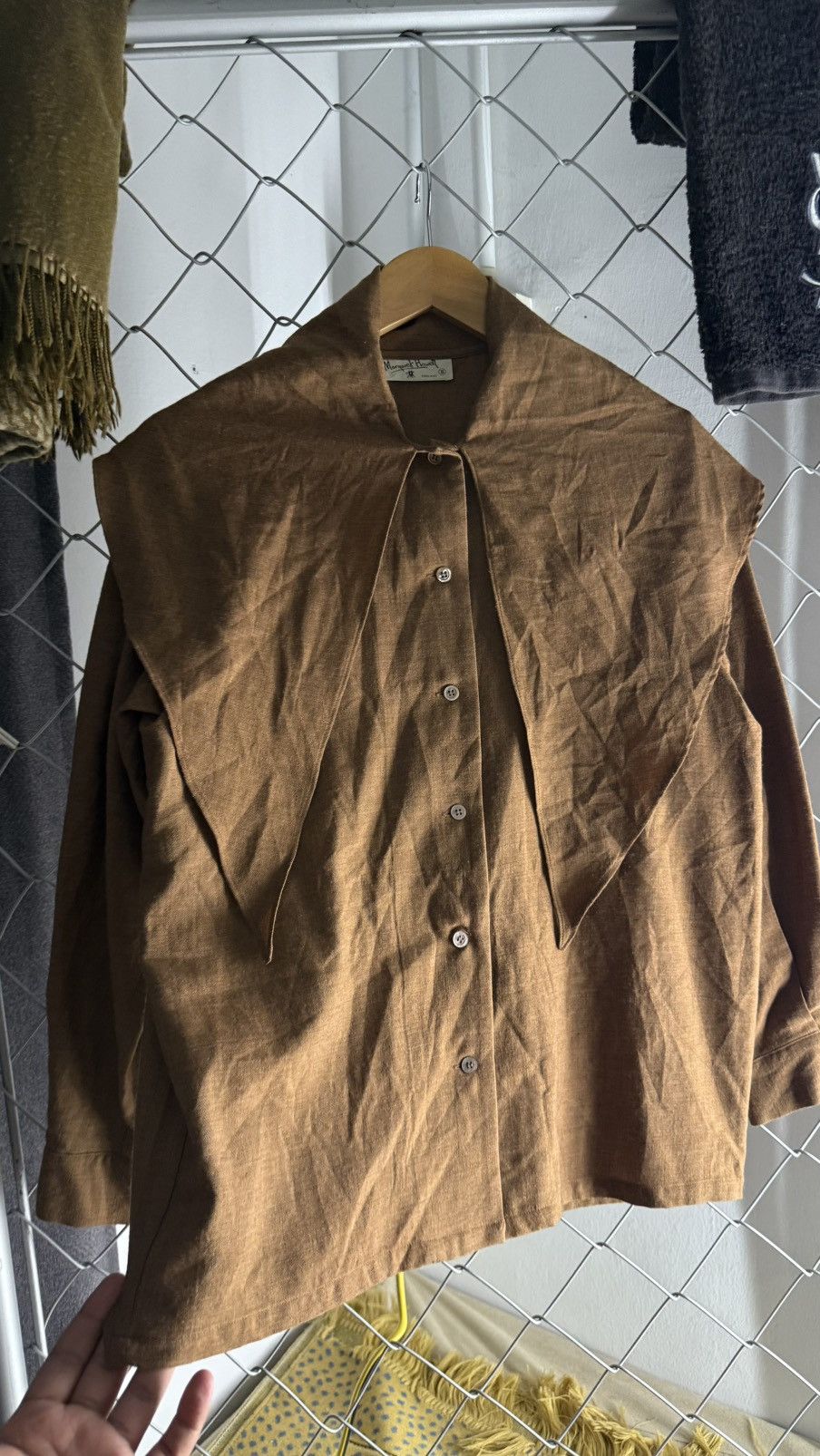 Margaret Howell Margaret Howell Wide Sailor Collar Wool Shirt Made in Japan Size M / US 6-8 / IT 42-44 - 2 Thumbnail