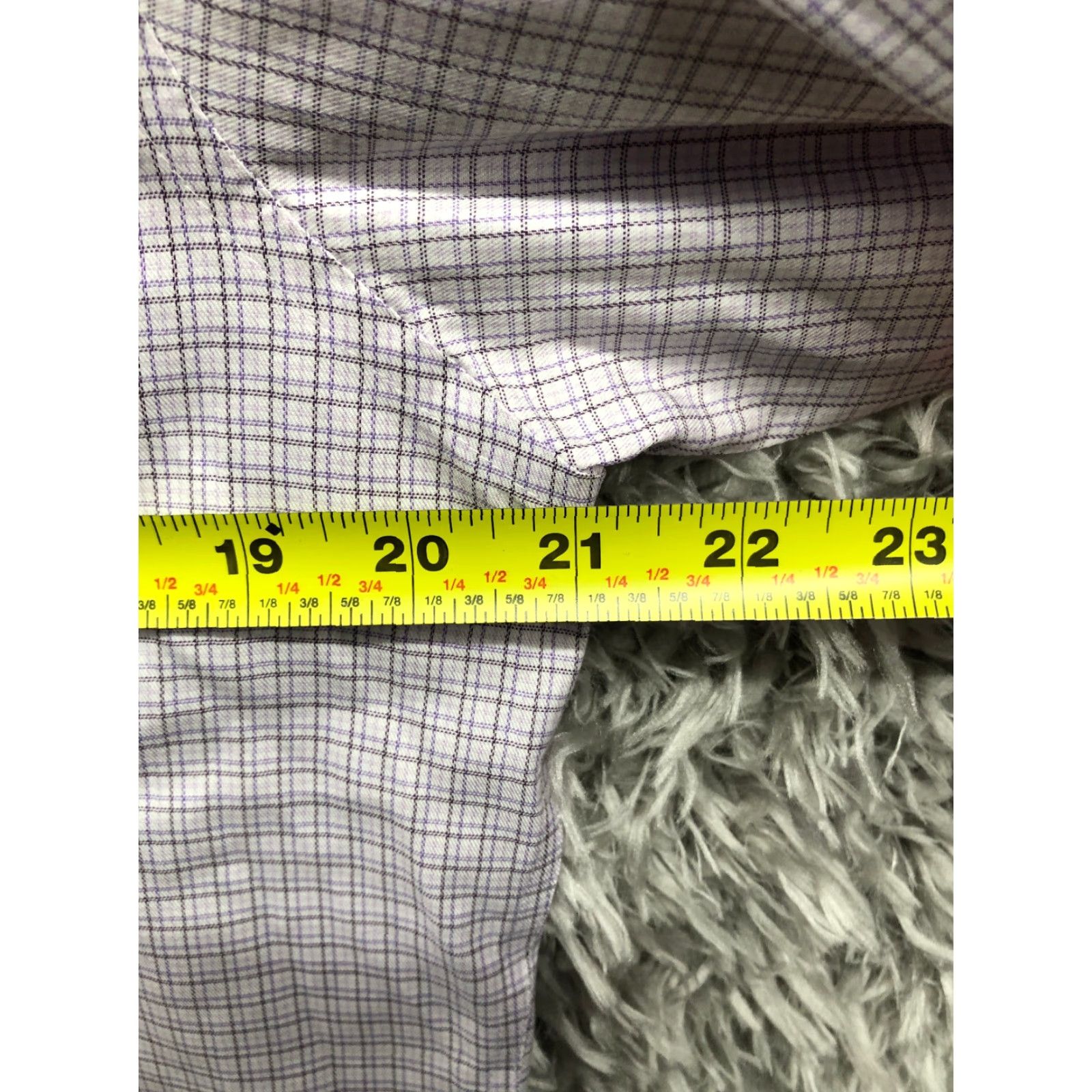 Joseph Abboud Joseph Abboud Shirt 16 34/35 Purple Long Sleeve Spread Collar Mens Button-Up Shirt Size US L / EU 52-54 / 3 - 4 Thumbnail