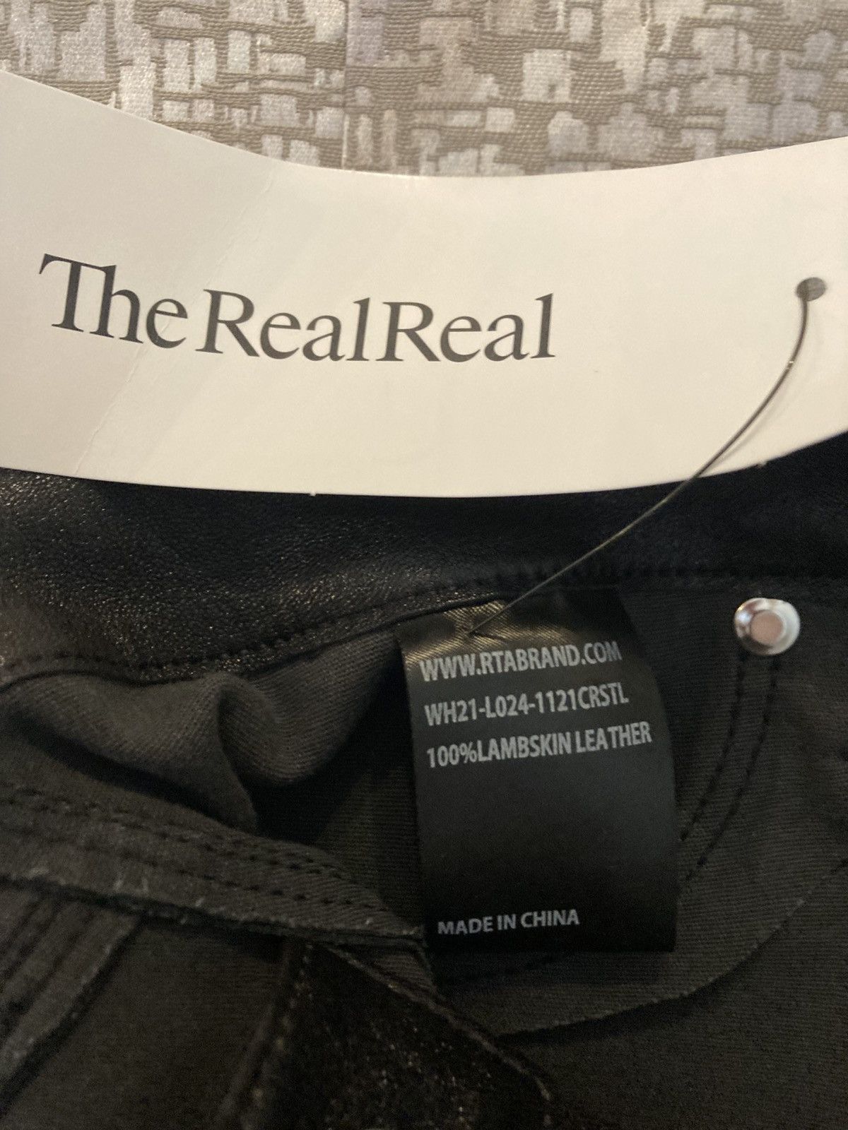 Rta RTA Women’s Black Leather Pants, size 26 Size 27" / US 4 / IT 40 - 10 Thumbnail