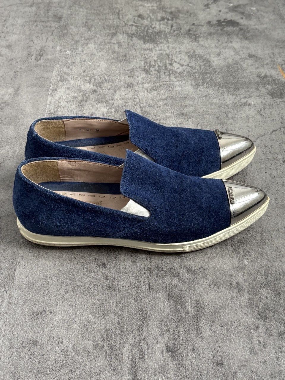 Miu Miu MIU MIU Metal Cap Toe Slip On Shoes Size US 6 / IT 36 - 3 Thumbnail