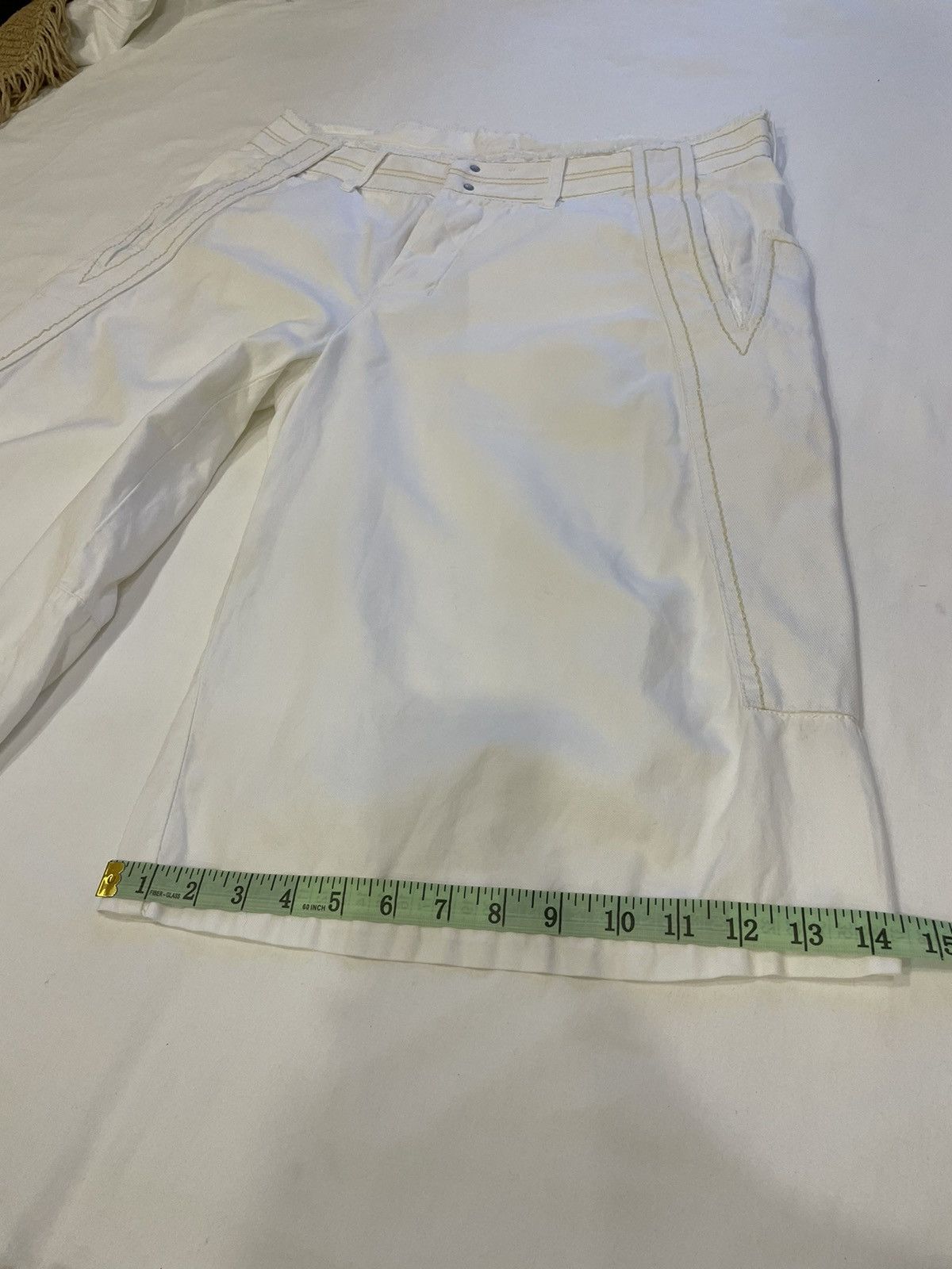 Marithe + Francois Girbaud × Vintage Le Jean De Marithe Francois Girbaud rap shorts Size US 33 - 13 Thumbnail