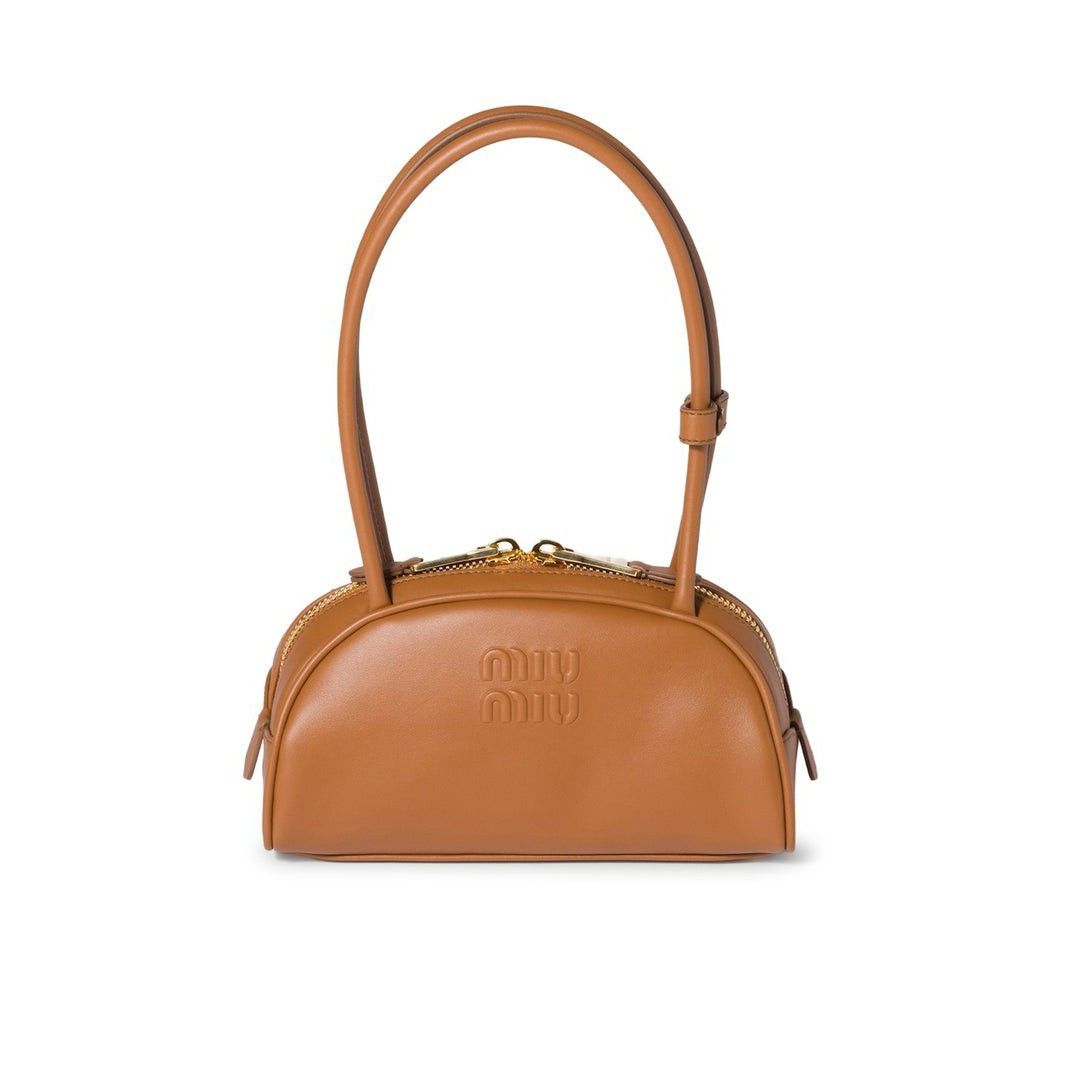 Miu Miu MIU MIU Beau Small $2500 Cognac Leather Top Handle New & Aut Size ONE SIZE - 1 Thumbnail