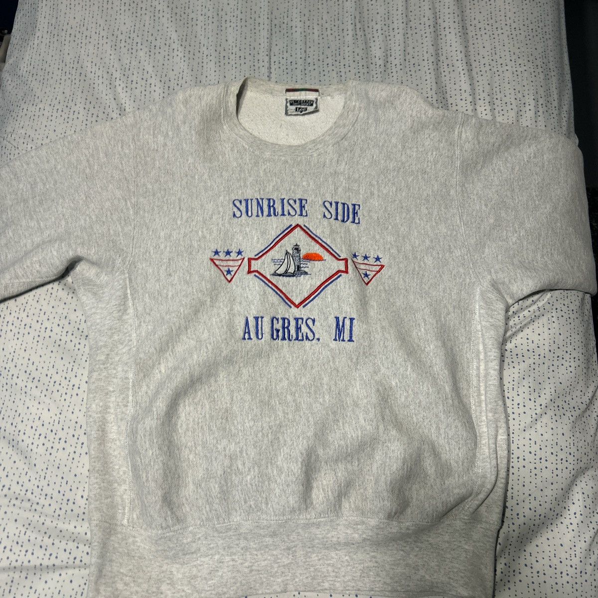Lee Vintage Light Gray Sweatshirt Size US L / EU 52-54 / 3 - 1 Thumbnail