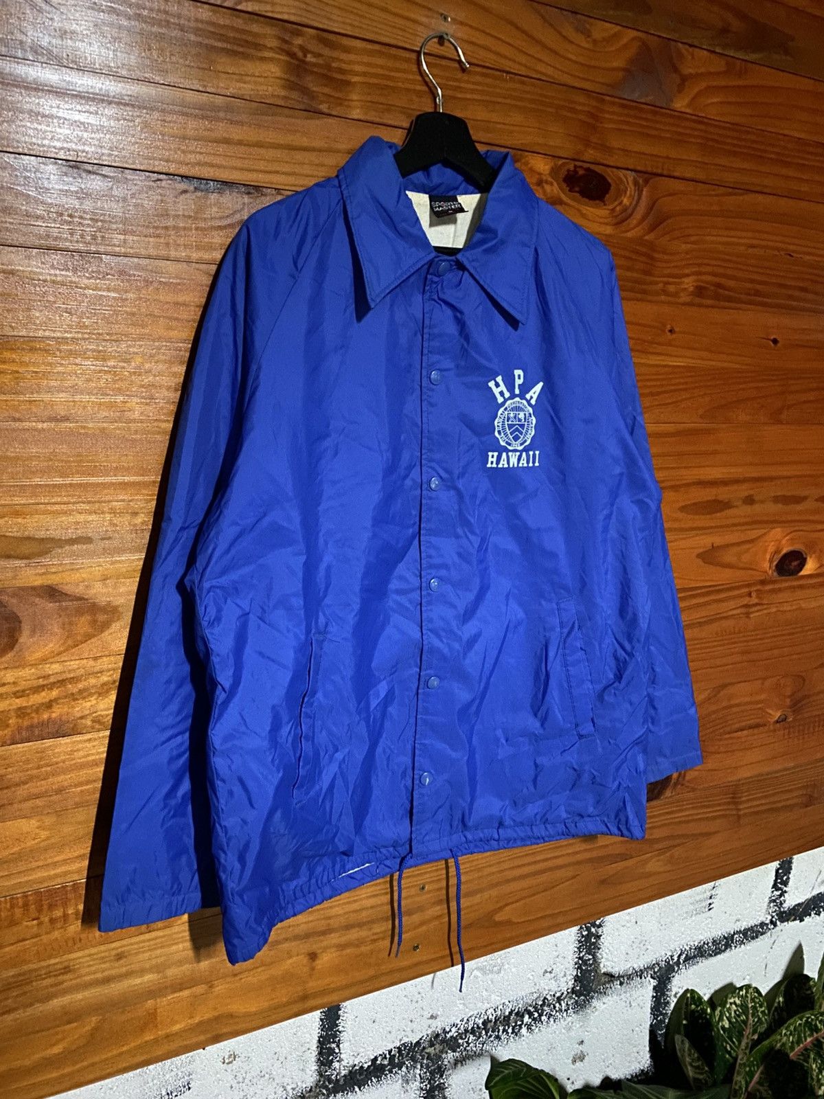 Vintage Sports Master HPA Hawaii Snap Button Coach JacketRoyal Blue Size US M / EU 48-50 / 2 - 5 Thumbnail