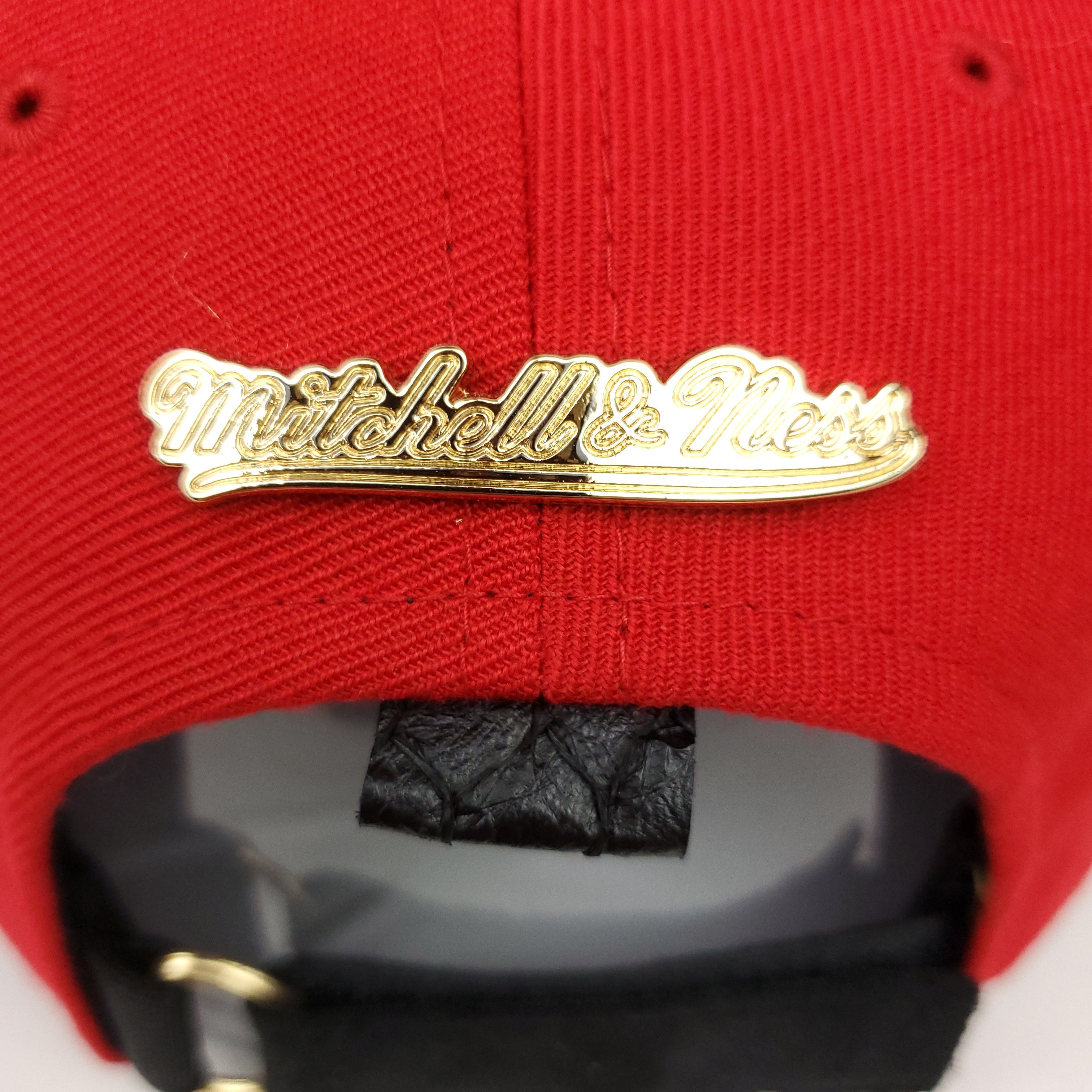 Mitchell & Ness Chicago Bulls Carp Skin Bill Strapback Hat Size ONE SIZE - 5 Thumbnail