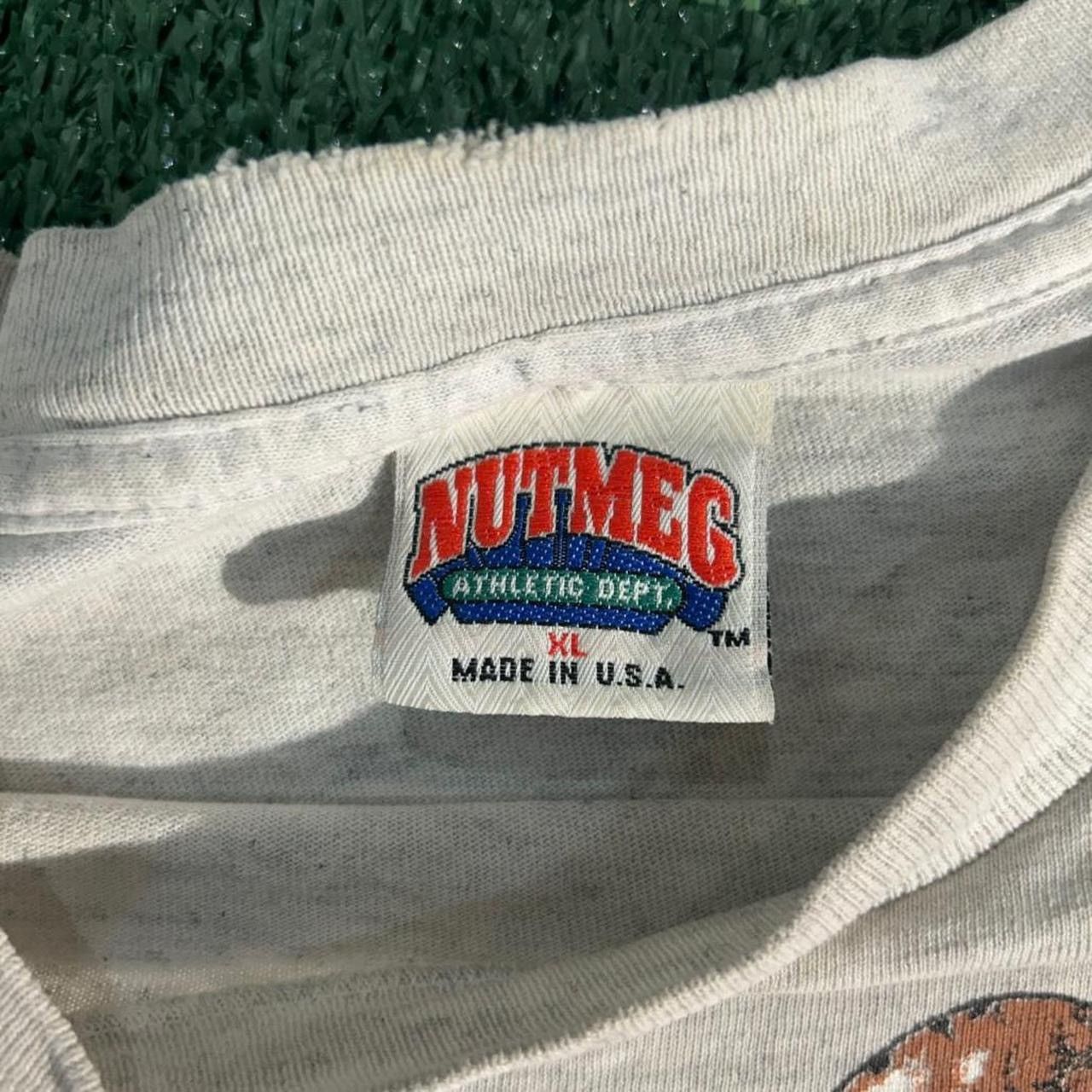 Nutmeg VINTAGE 1990S MICHAEL JORDAN NBA CHICAGO BULLS STAT-LINE T Size US L / EU 52-54 / 3 - 3 Thumbnail