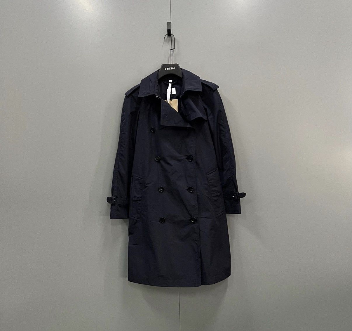 Burberry Burberry Navy Double-breasted Trench Coat J41 Size XS / US 0-2 / IT 36-38 - 1 Thumbnail