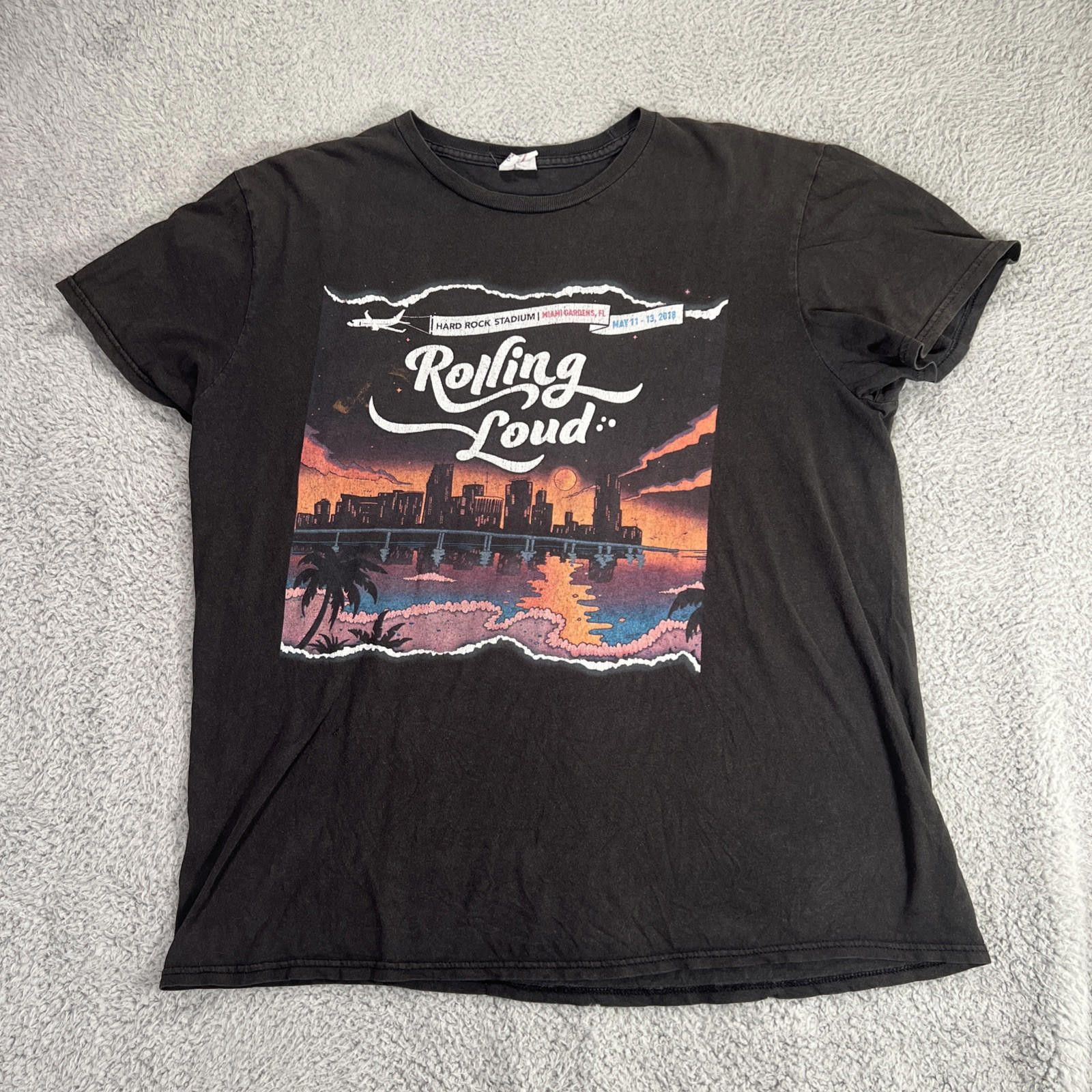 Delta Rolling Loud Shirt 2018 Concert Shirt Men Medium Distress Size US M / EU 48-50 / 2 - 2 Thumbnail