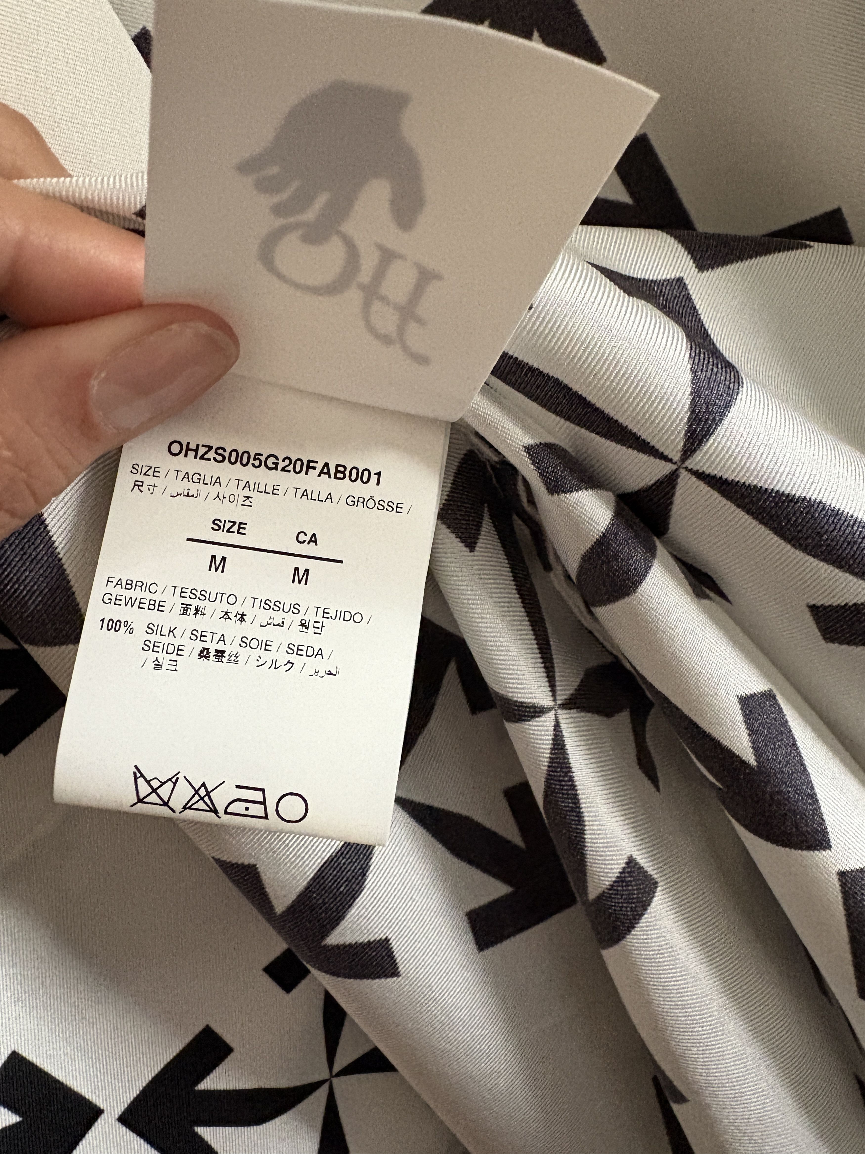 Off-White Off-White Virgil Abloh Arrow Pattern Silk Robe Kaftan M Size US M / EU 48-50 / 2 - 11 Thumbnail