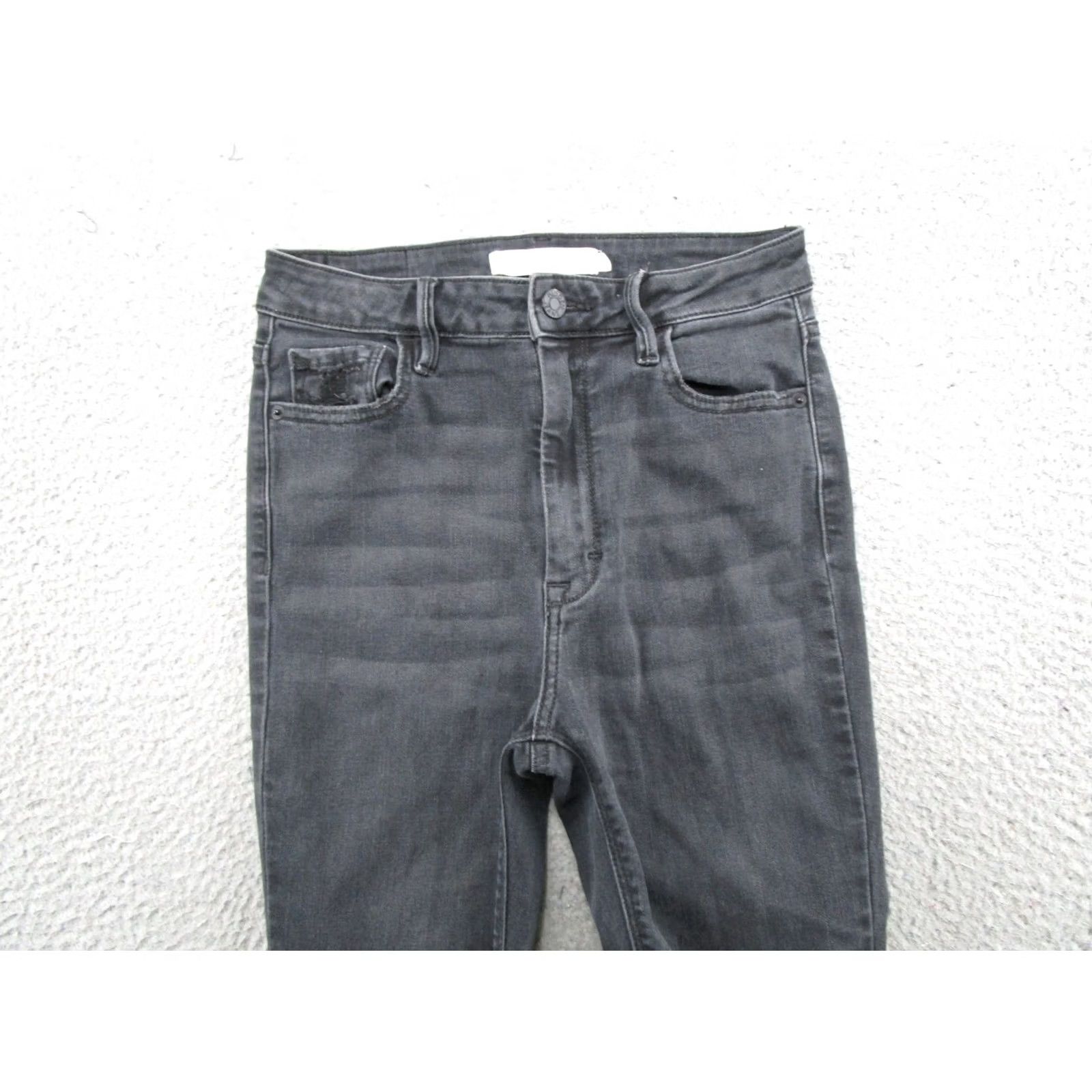 Vintage Hidden Jeans Skinny Distressed Black Stretch Denim Raw Hem Womens Size 27 Size 27" / US 4 / IT 40 - 3 Thumbnail