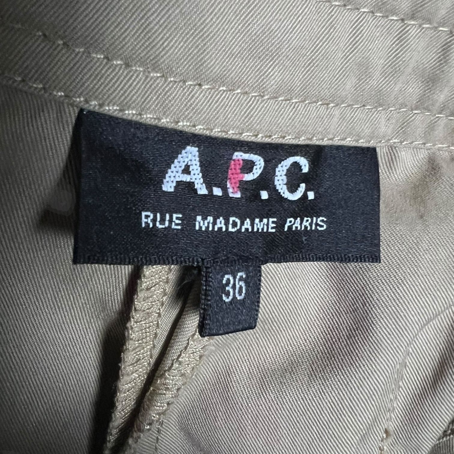 A.P.C. Women's A.P.C. Pleated Khaki Pants EU 36 (US 26/27 Waist) Size 26" / US 2 / IT 38 - 6 Thumbnail