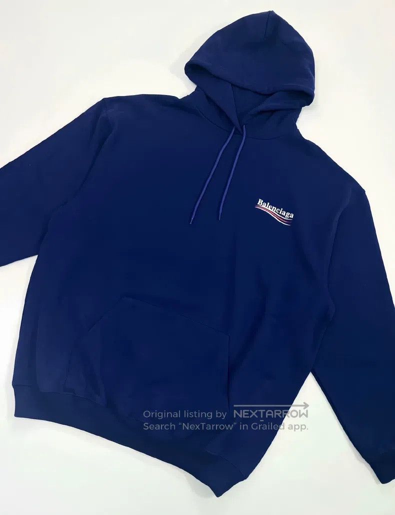 Balenciaga Balenciaga Coca-Cola embroidered hoodie classic blue Size US S / EU 44-46 / 1 - 3 Thumbnail