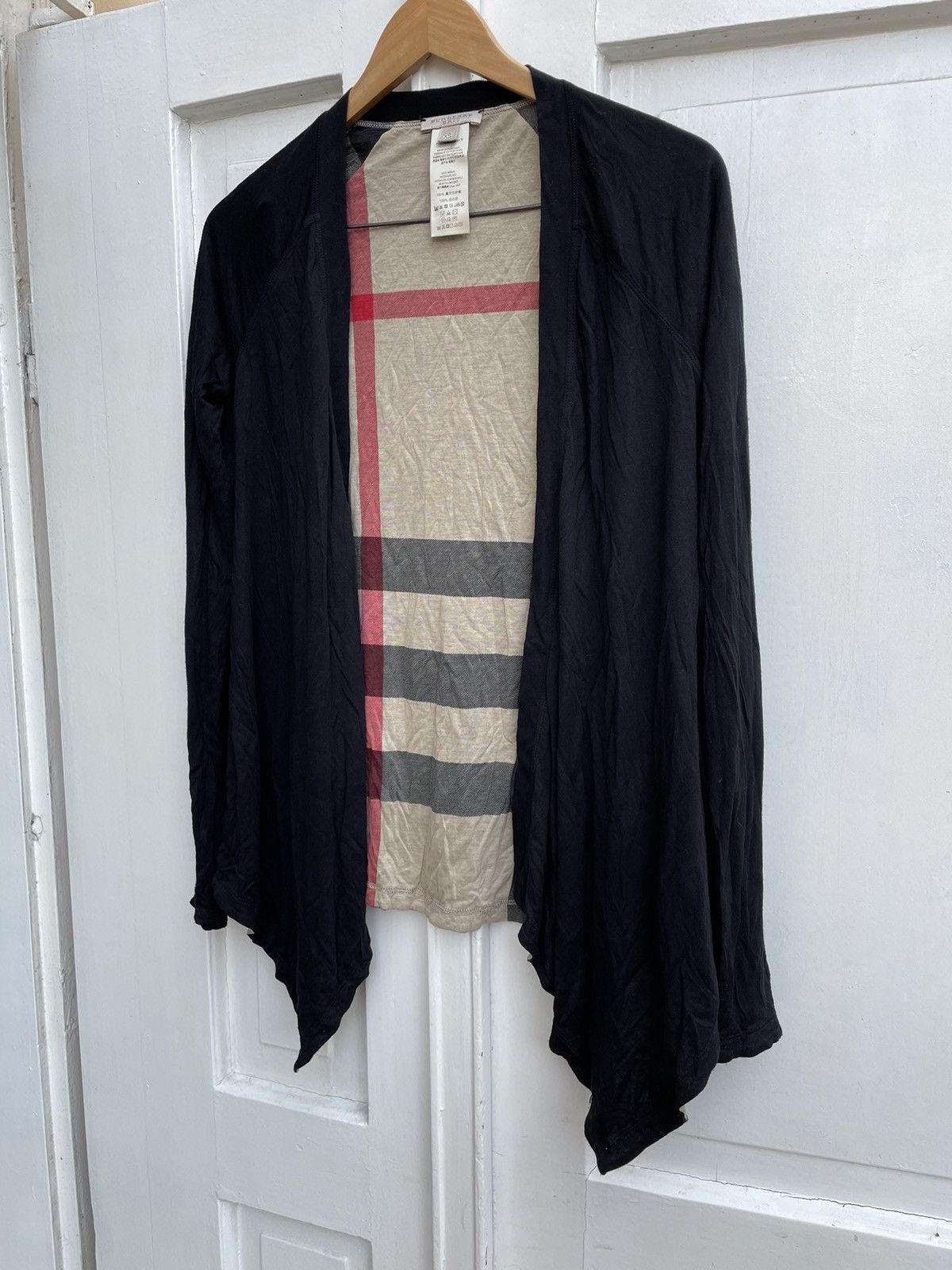 image of Burberry Brit Reversible Cardigan in Black, Women's (Size XS)