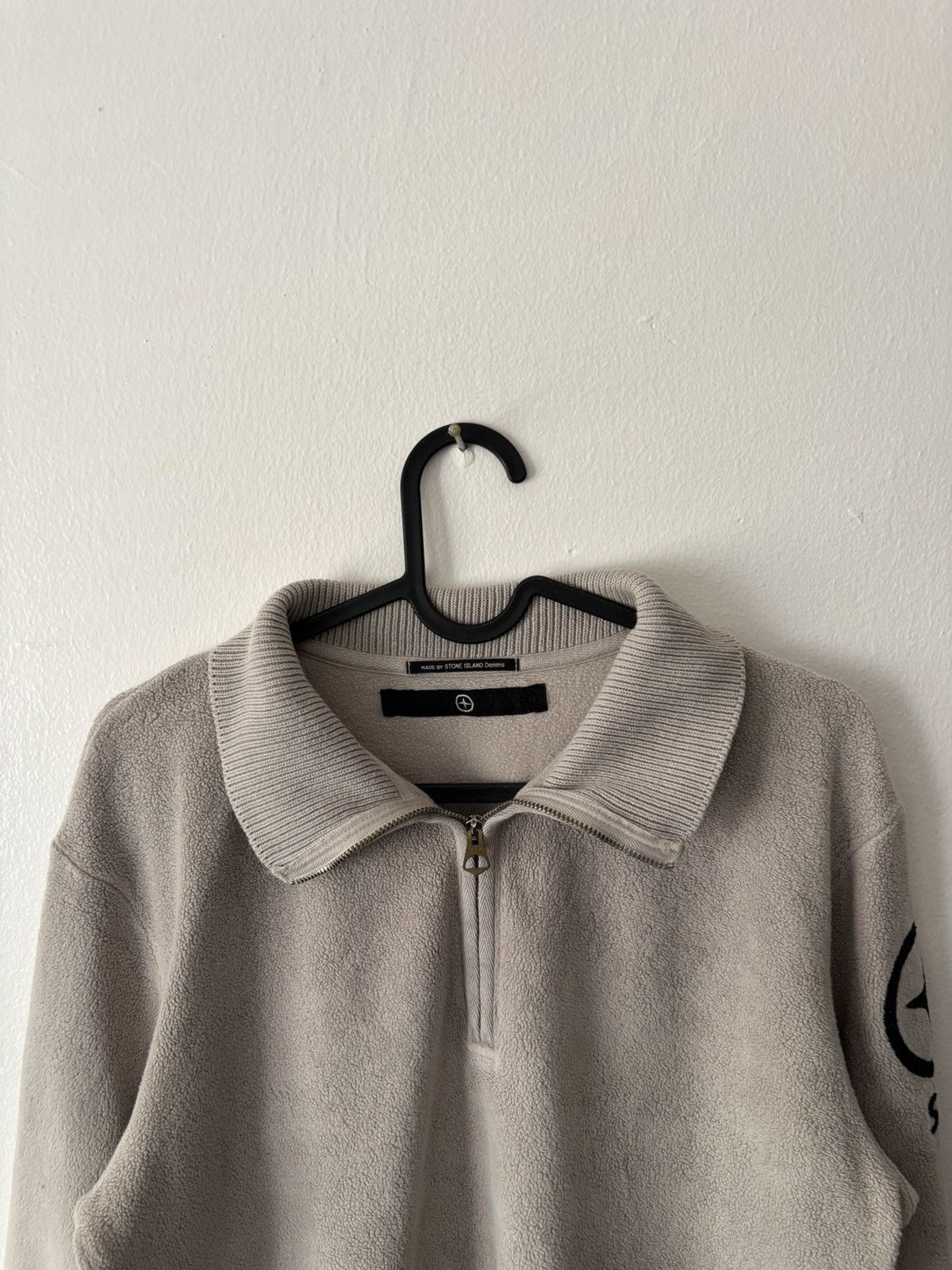 Stone Island AW06 STONE ISLAND DENIMS QUARTER ZIP FLEECE SWEATSHIRT (S) Size US S / EU 44-46 / 1 - 4 Thumbnail