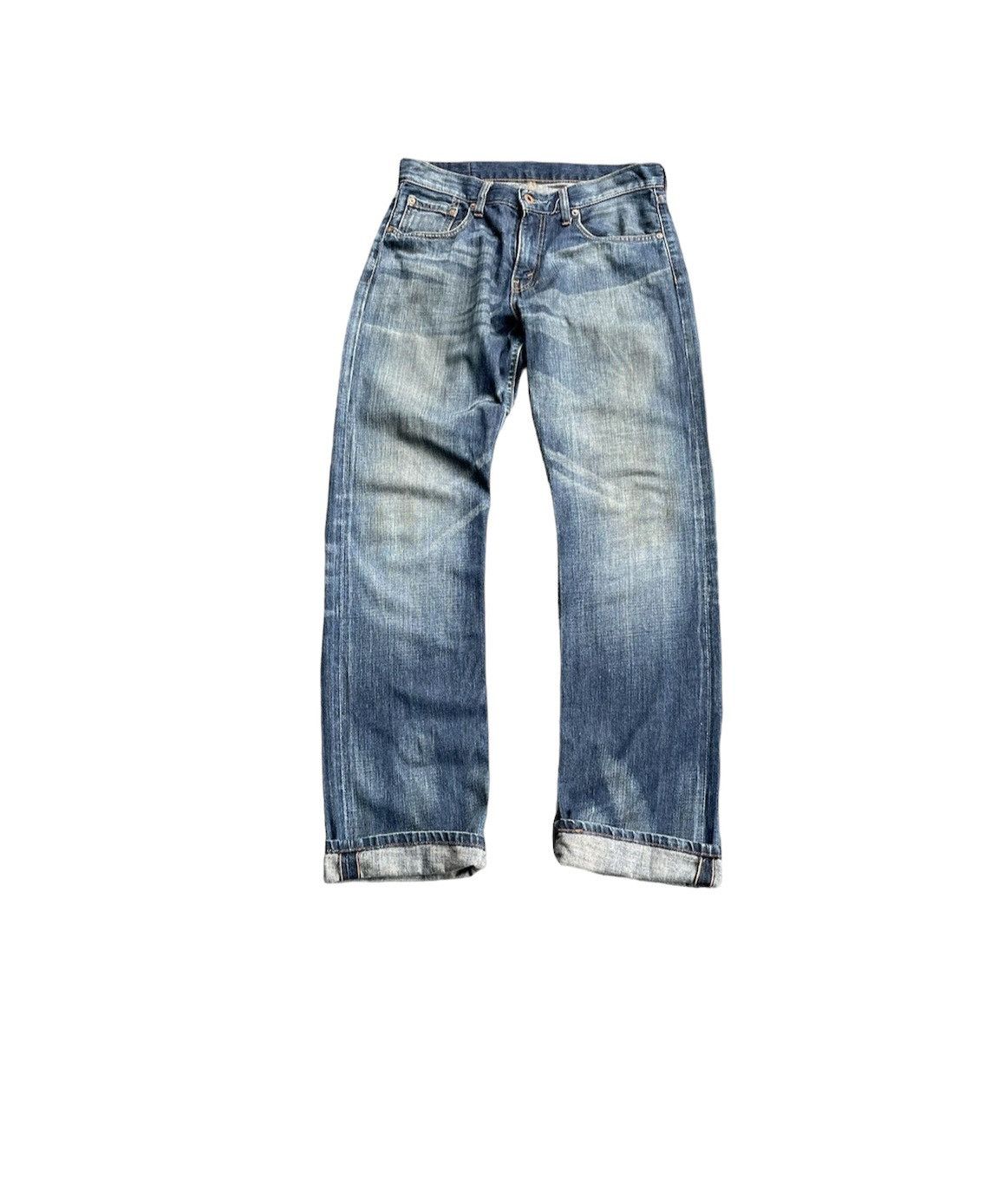 Levi's Vintage 2007 Levis 523 e Orangeline Selvedge Size US 31 - 1 Thumbnail