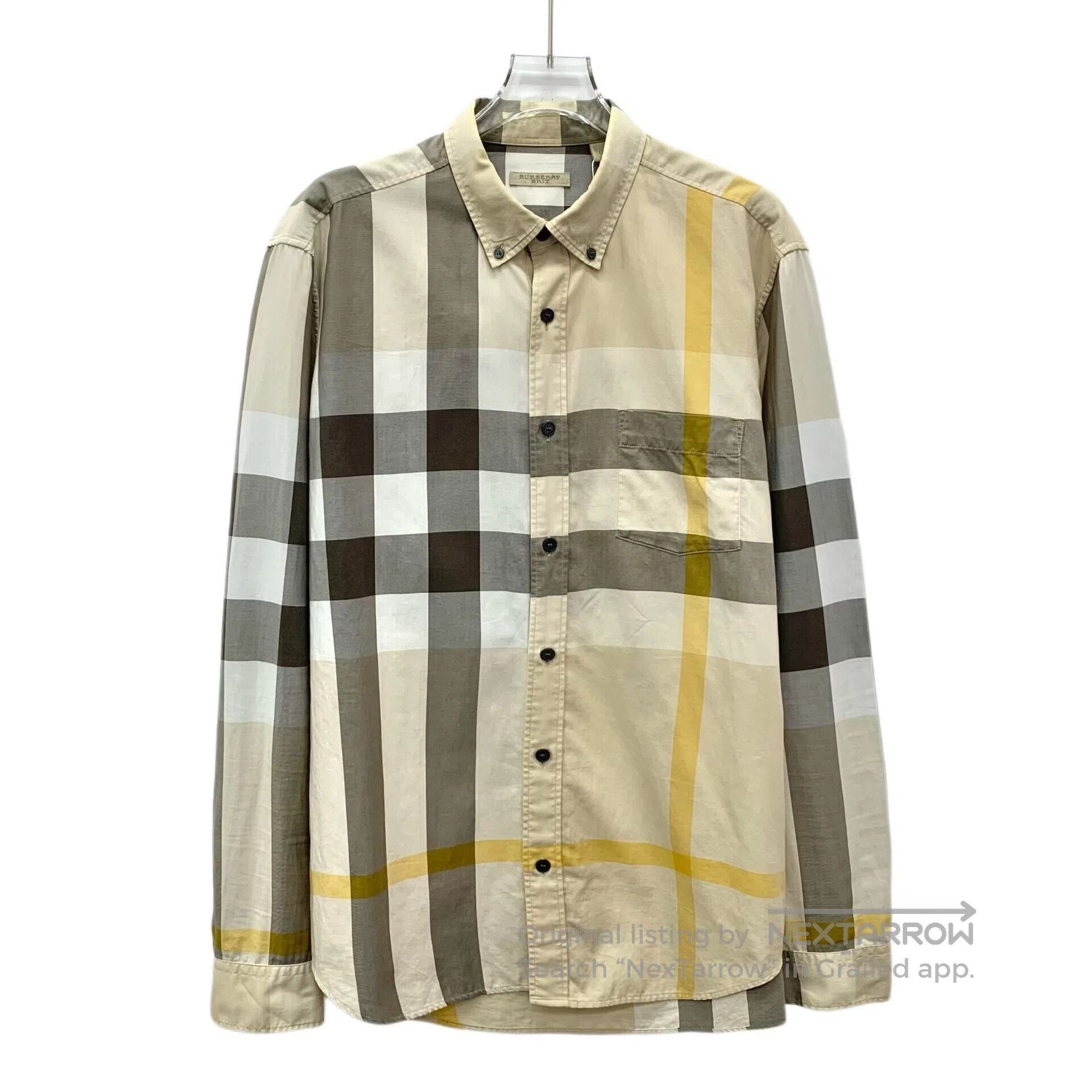Burberry Burberry Contrast color classic check design cotton lapel Size US L / EU 52-54 / 3 - 1 Thumbnail