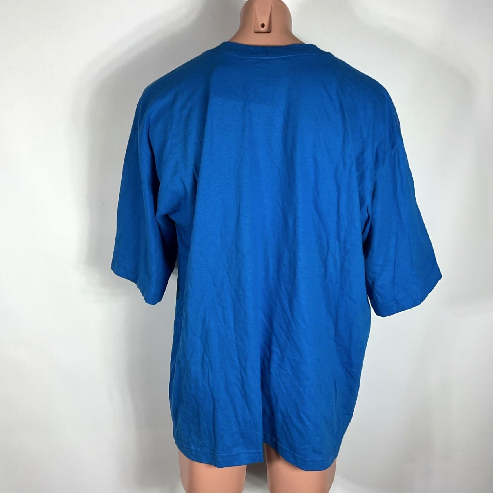 Adidas VINTAGE Adidas 3 stripe spell out logo Royal Blue T-shirt XL Men's Size US XL / EU 56 / 4 - 5 Thumbnail