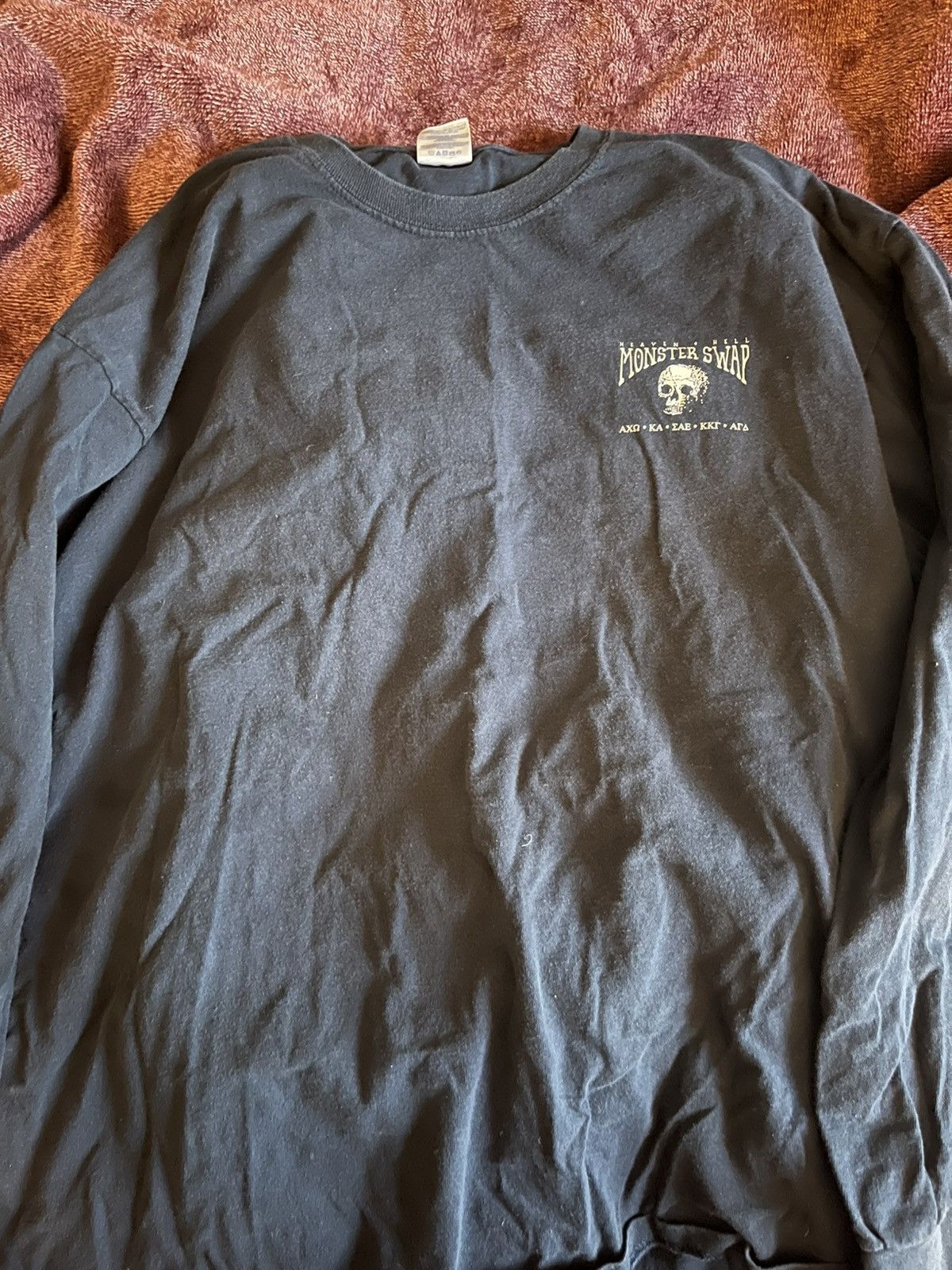 Vintage Vintage heaven and hell monster swap frat long sleeve Size US XL / EU 56 / 4 - 1 Thumbnail