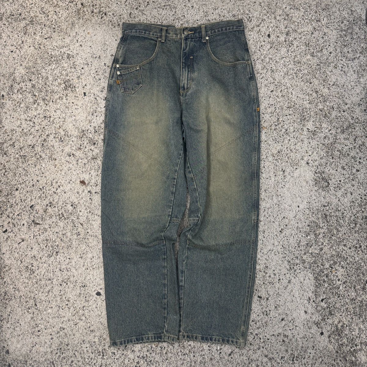 Vintage 90s Faded Vibes Jeans Baggy Wide Leg Skater Denim ERD Grunge Size US 34 / EU 50 - 1 Thumbnail