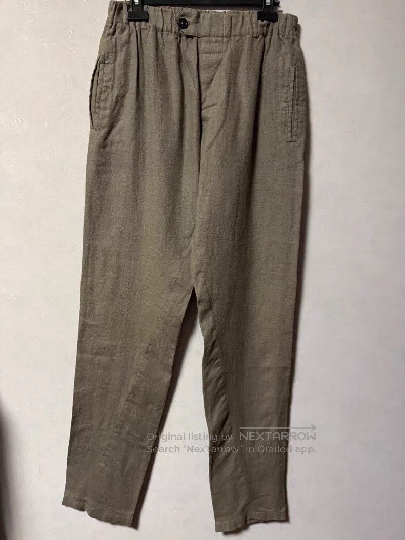 Ann Demeulemeester Ann Demeulemeester size S 100% linen drawstring casual pant Size US 30 / EU 46 - 1 Thumbnail