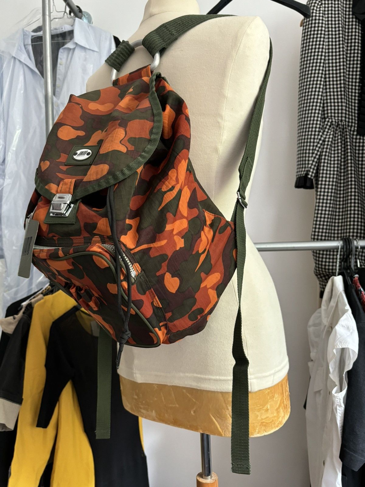 Jean Paul Gaultier Junior Gaultier AW 1989 heart camo backpack Size ONE SIZE - 3 Thumbnail