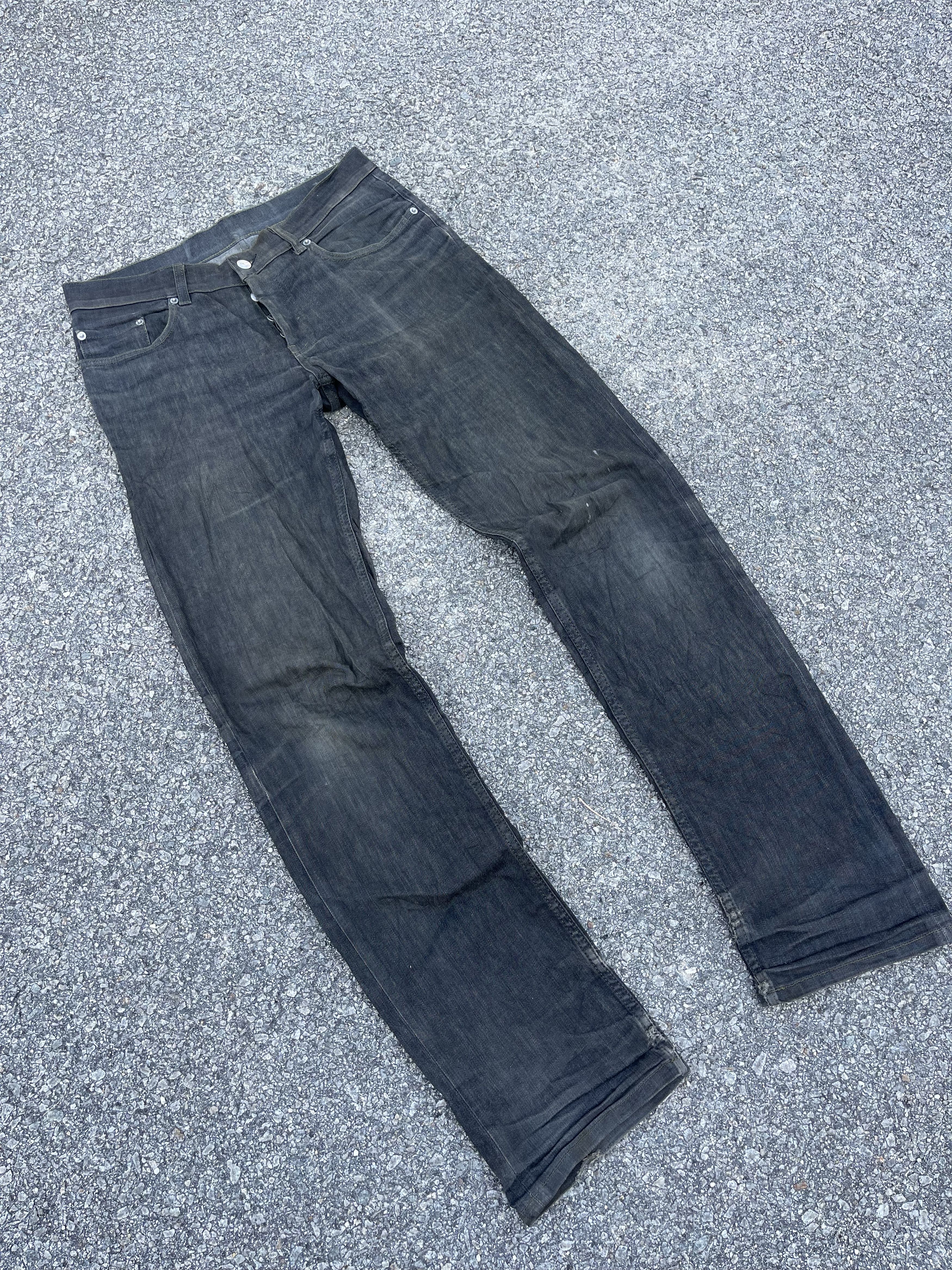 Designer × Helmut Lang × Vintage Vintage Helmut Lang Low Waist Contour Fit Raw Elastic Denim Size US 31 - 2 Thumbnail