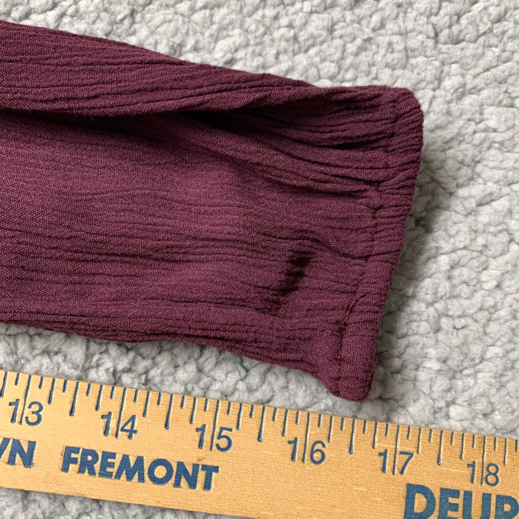 Aeropostale Aeropostale Blouse Shirt Woman’s Size S Long Sleeve Burgundy Boat Neck Pullover Top Size S / US 4 / IT 40 - 6 Thumbnail