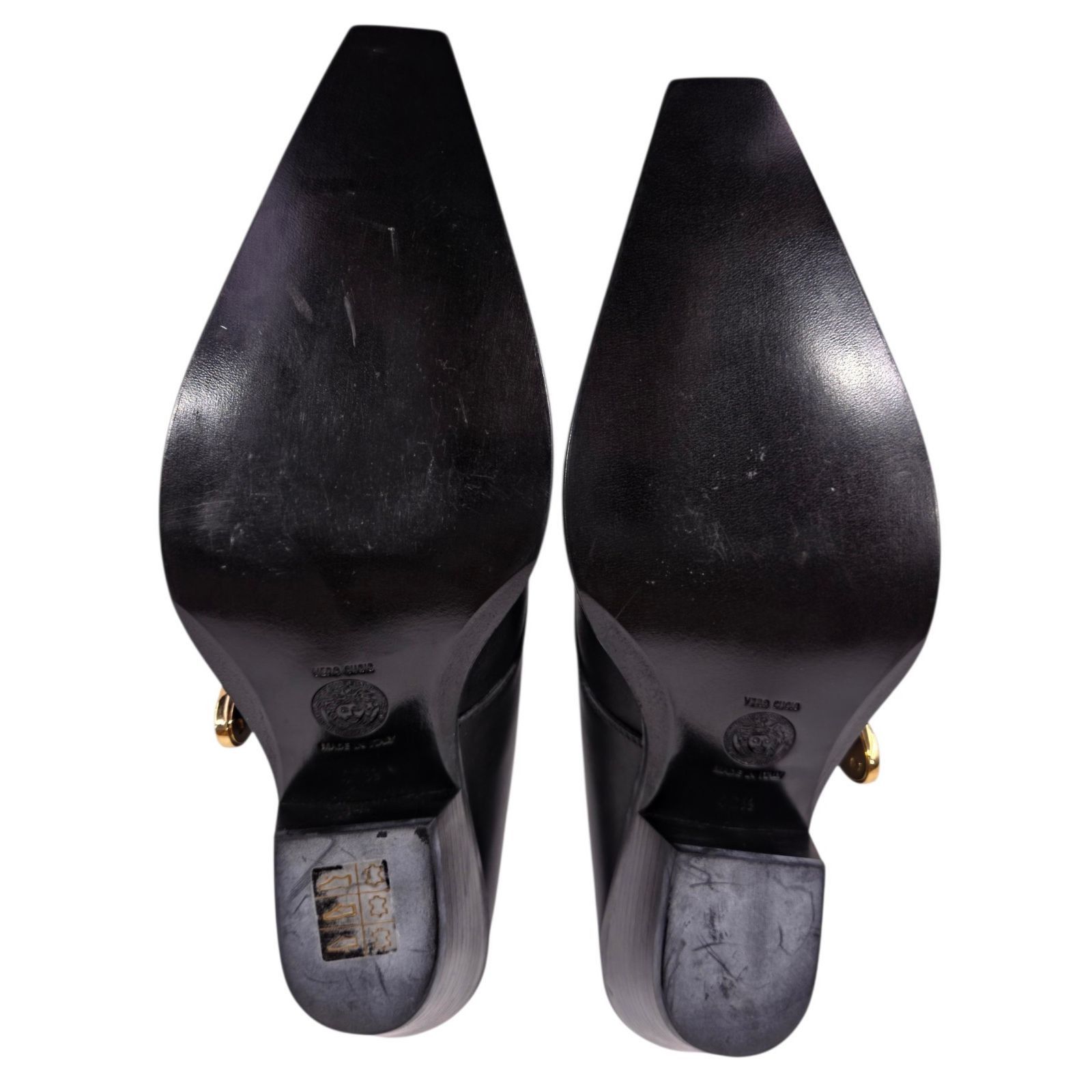 Versace Versace Medusa Western Mules US 10.5 EU 40.5 Womens Black Size US 10.5 / IT 40.5 - 8 Thumbnail