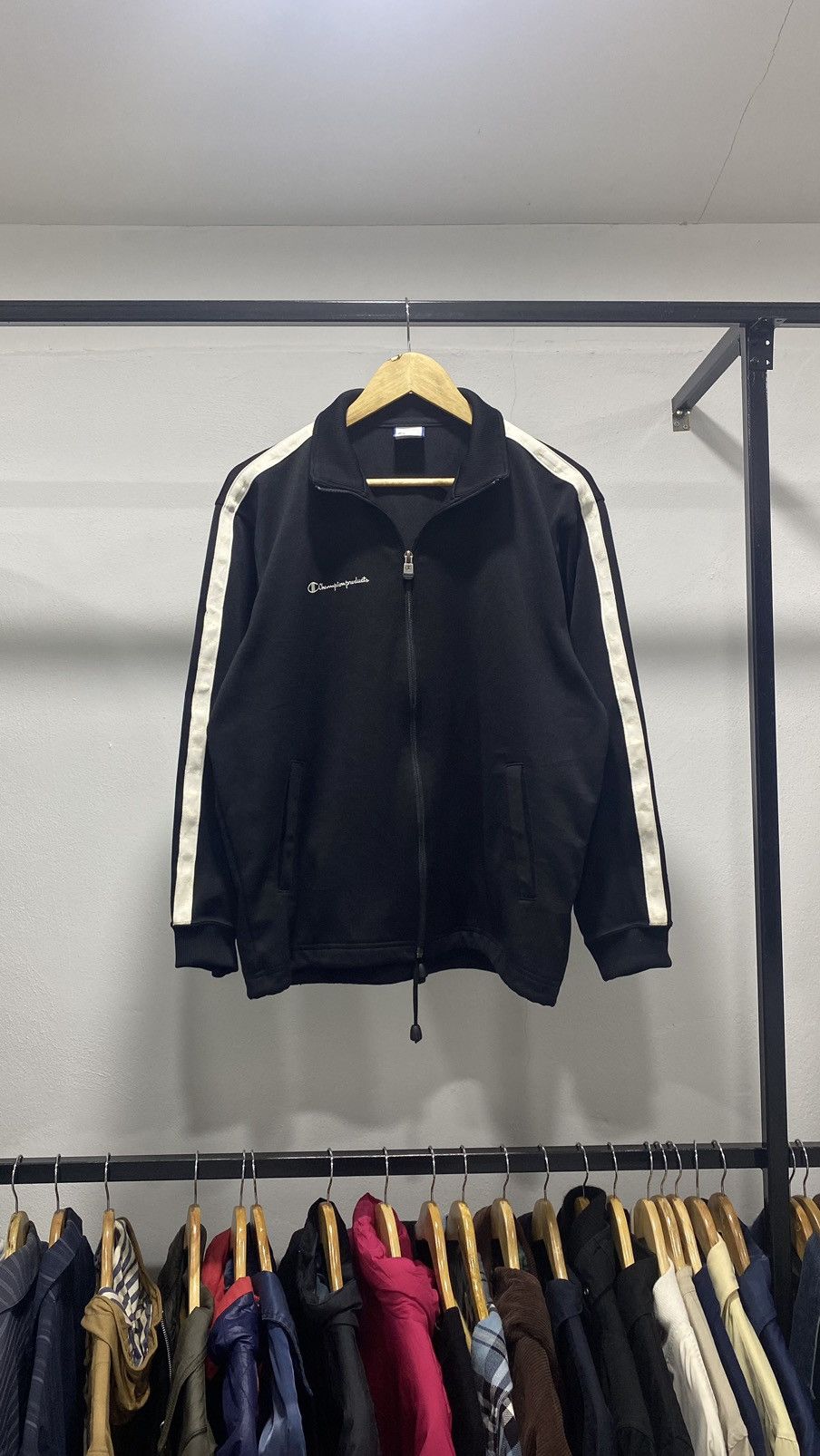 Champion × Vintage Champion Side Tape Track Top 80s Japan Size US M / EU 48-50 / 2 - 1 Thumbnail