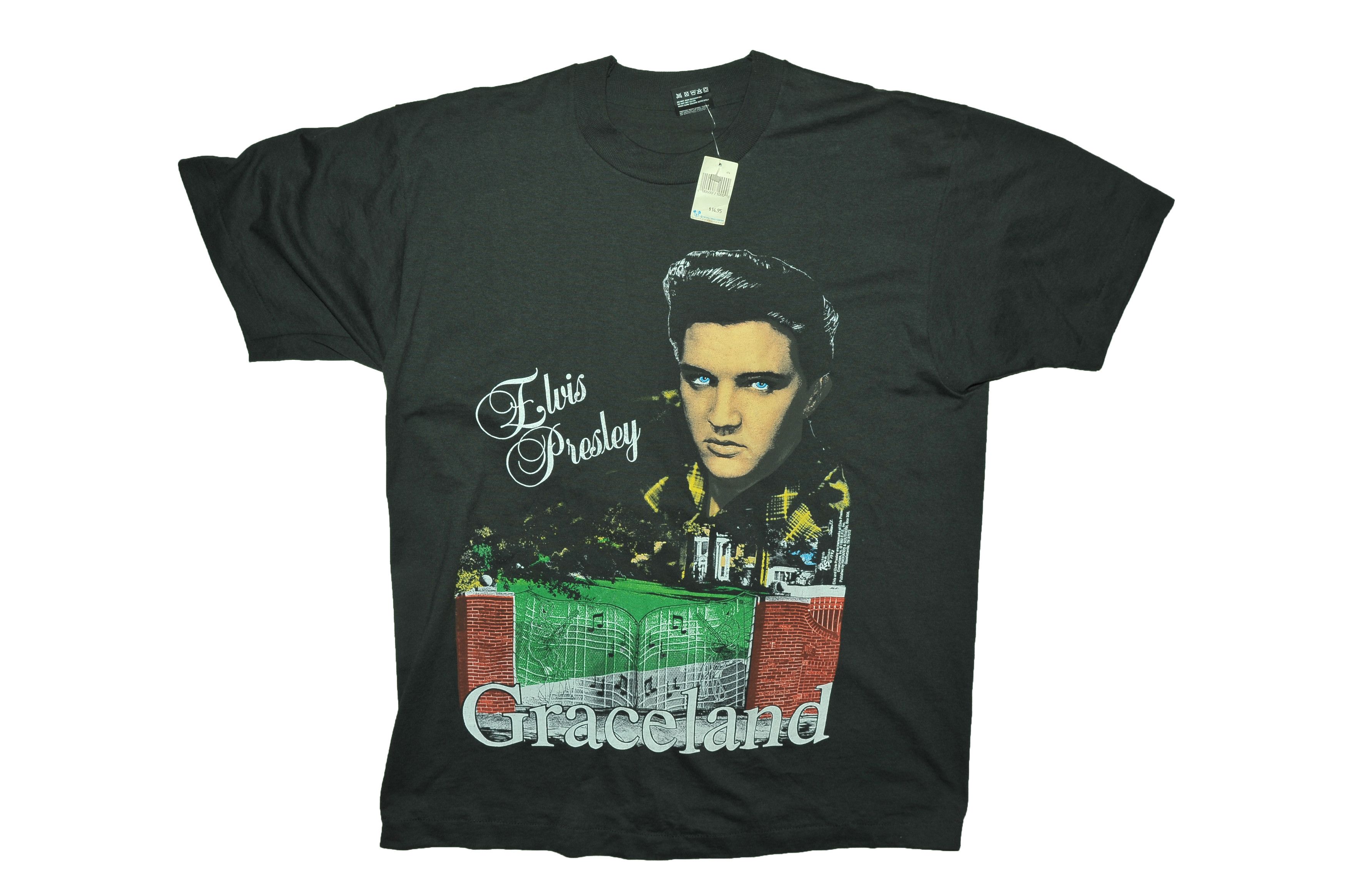 Vintage Vintage Elvis Presley Graceland T-shirt Size US L / EU 52-54 / 3 - 1 Thumbnail
