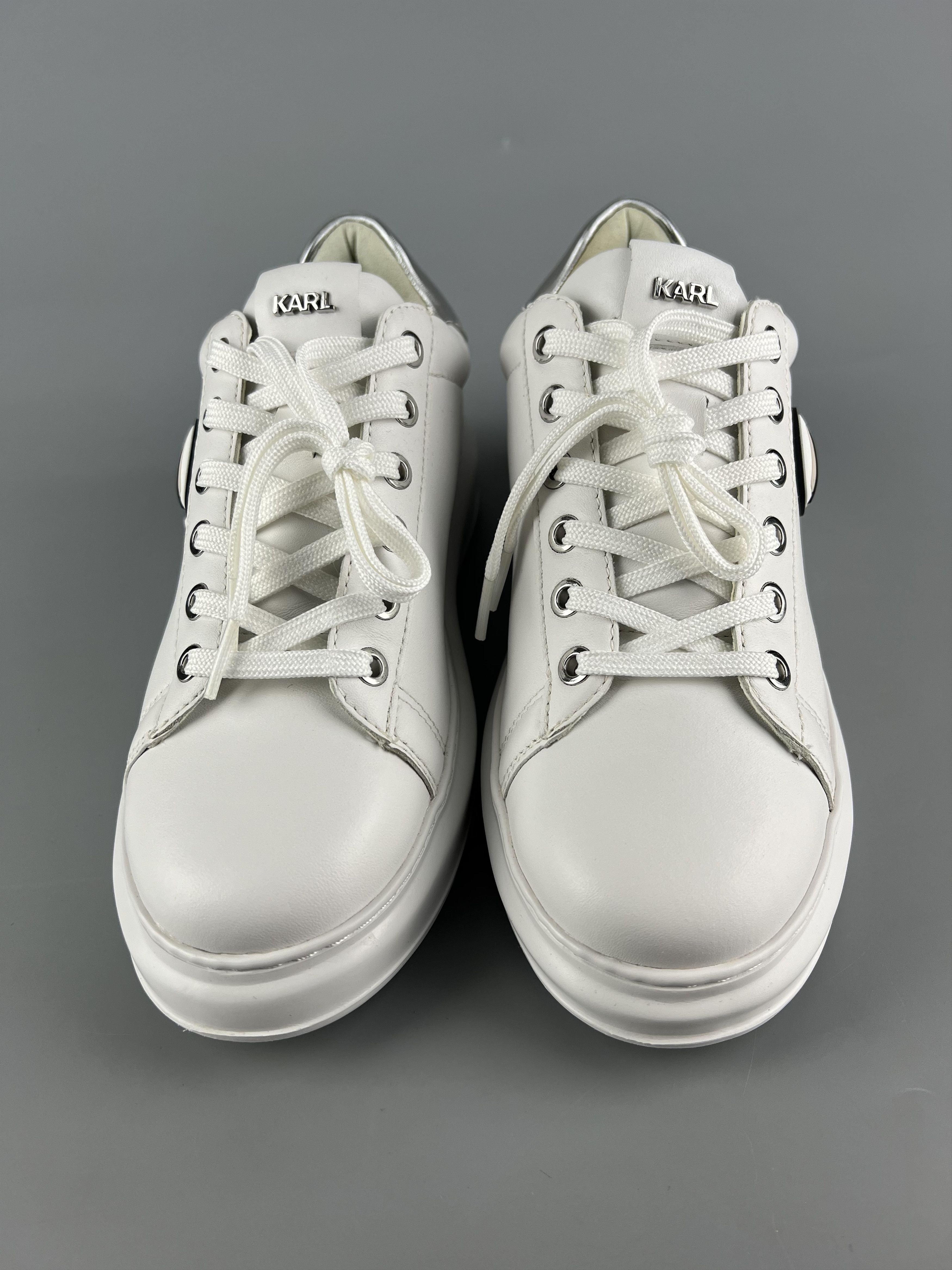 Karl Lagerfeld Karl Lagerfeld Karl Iconic 3D Logo Women's Leather Sneakers Size US 7 / IT 37 - 4 Thumbnail