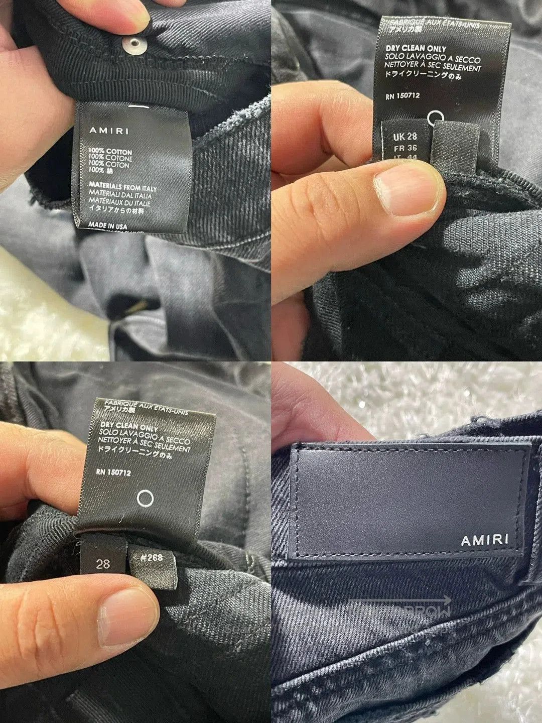 Amiri amiri destroyed slouch jeans in black. Size US 28 / EU 44 - 7 Thumbnail