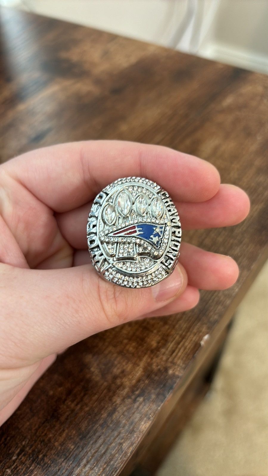 NFL New England Patriots Super Bowl Ring Size ONE SIZE - 4 Thumbnail