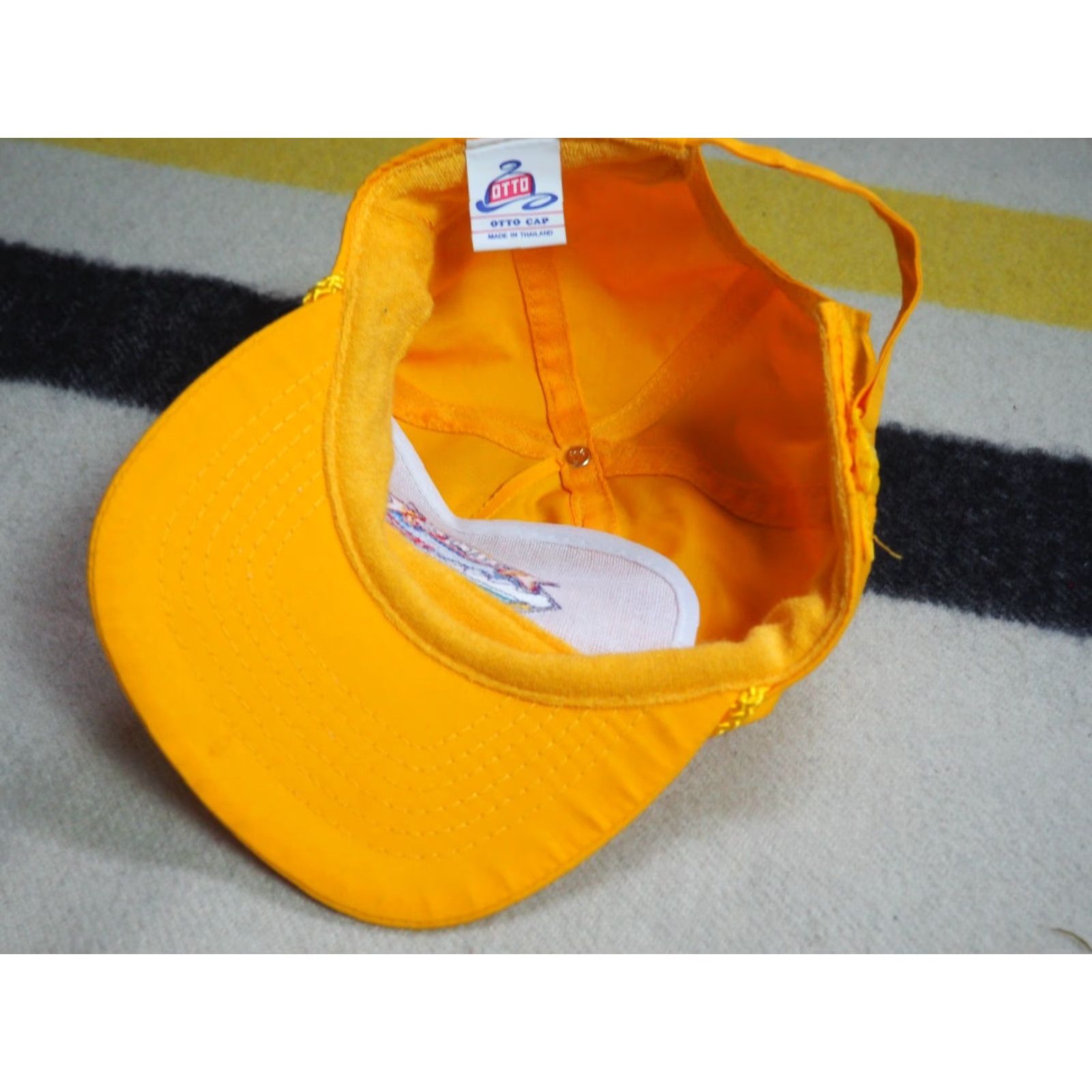 Vintage VINTAGE Texaco Cup Speedboat Racing Seafair Yellow OTTO Trucker Hat Cap Adjustable Men Hat 90s Style Summer Spring Fall Yellow StrapbackCN? Size ONE SIZE - 3 Thumbnail
