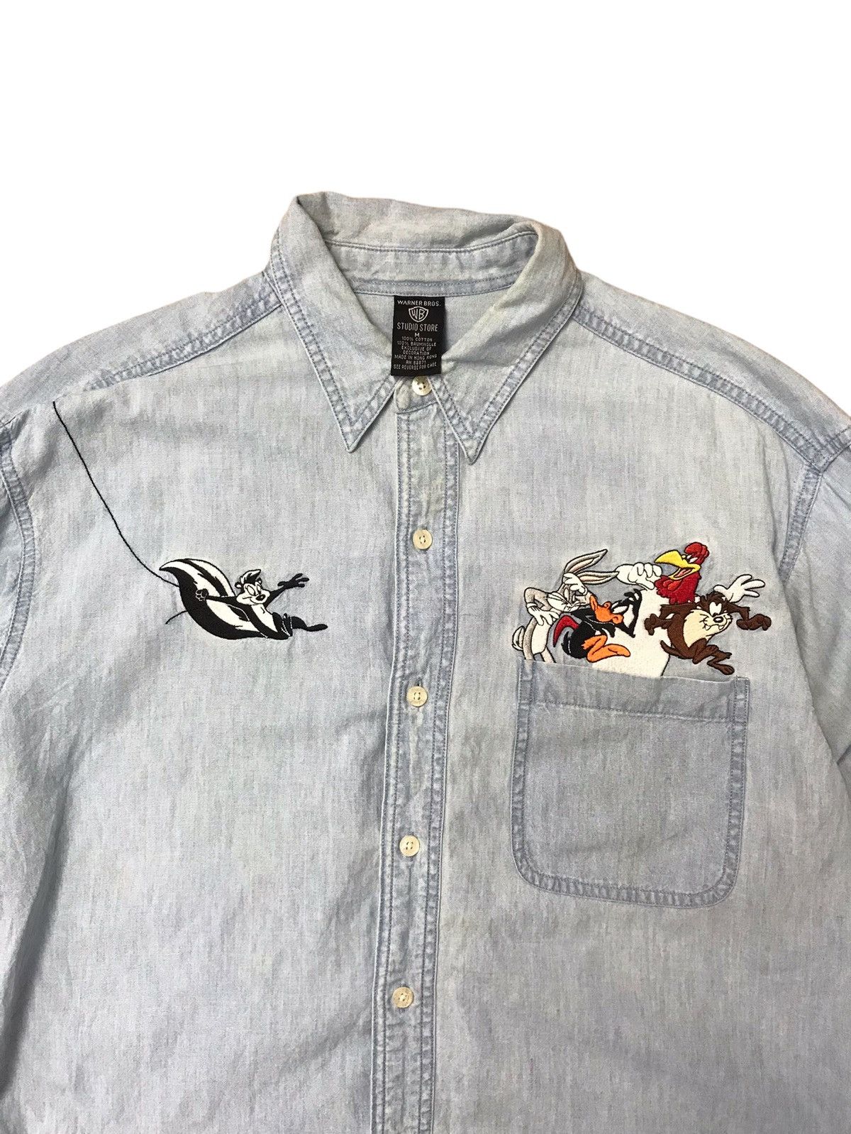 Cartoon Network × Disney × Vintage Warner Bros Studio Store Button Polo Tshirt Size US M / EU 48-50 / 2 - 2 Thumbnail