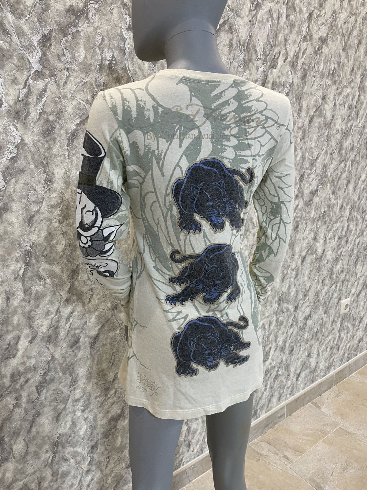 Christian Audigier × Ed Hardy Ed Hardy By Christian Audigier Ed Hardy Skull in Top Hat Size S / US 4 / IT 40 - 5 Thumbnail
