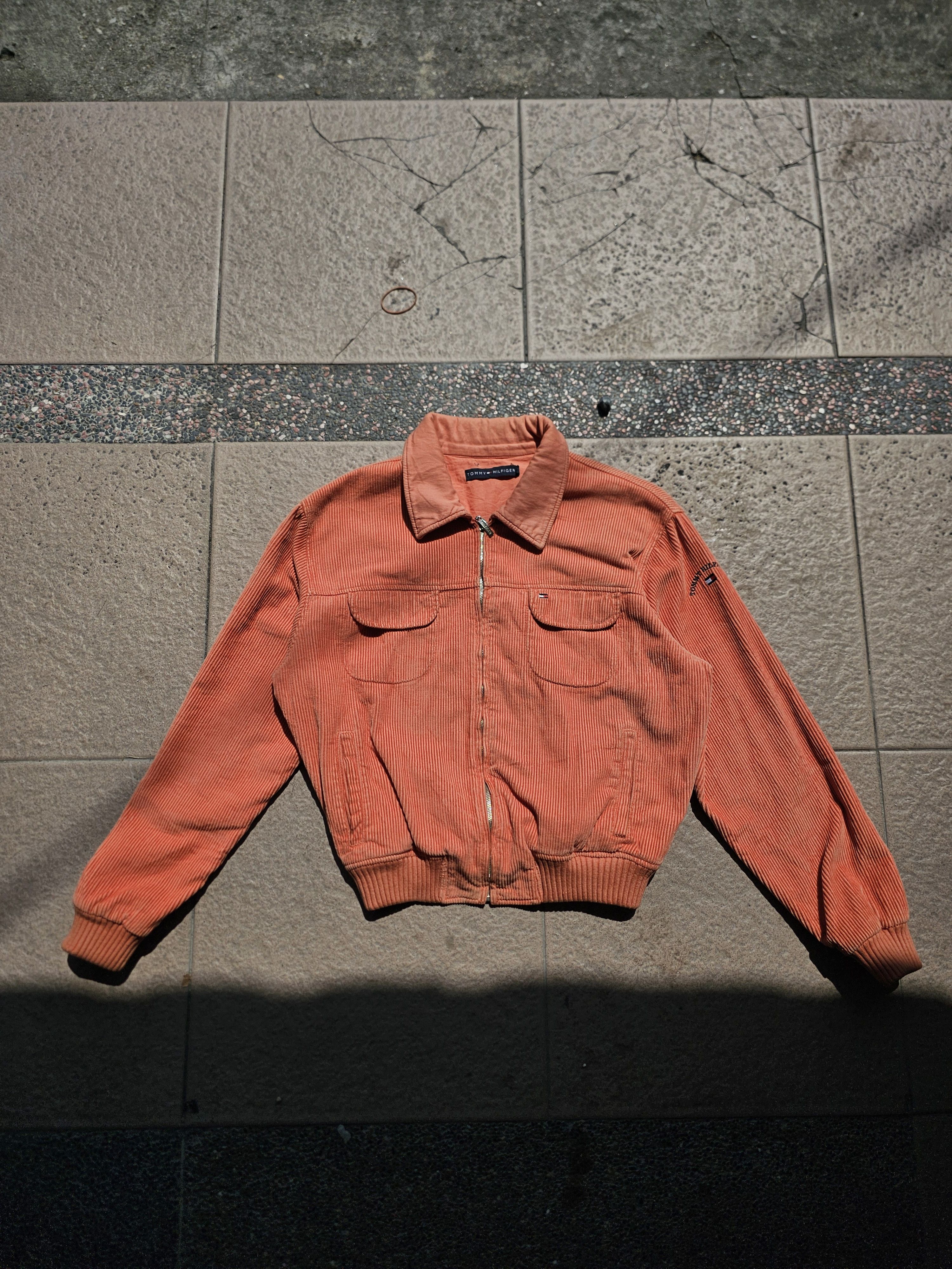 Vintage Tommy Hilfiger Corduroy Jacket – Rust Orange Size 48