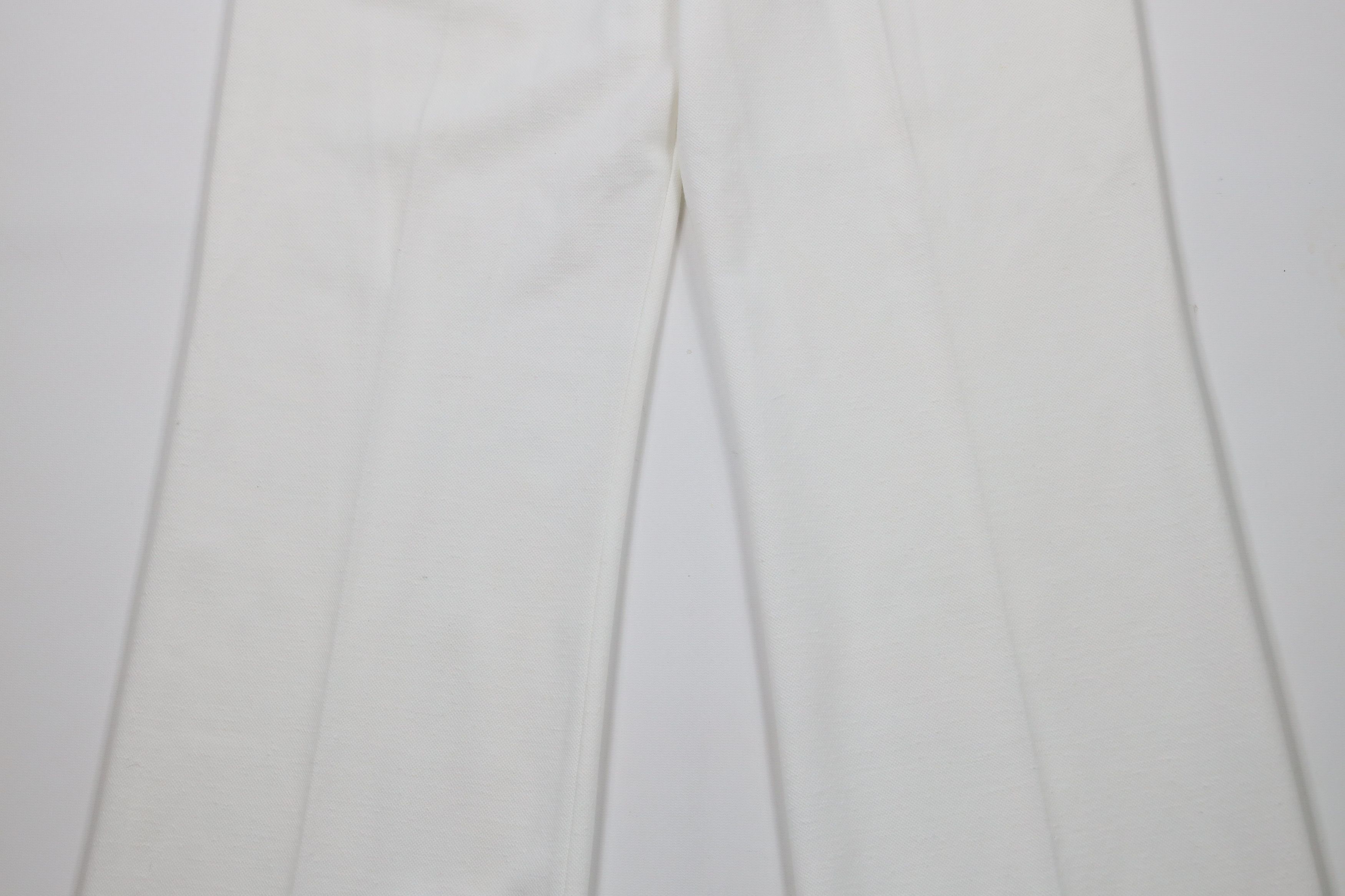 Vintage Vintage 60s 70s Streetwear Knit Bell Bottoms Pants White USA Size 27" / US 4 / IT 40 - 3 Thumbnail