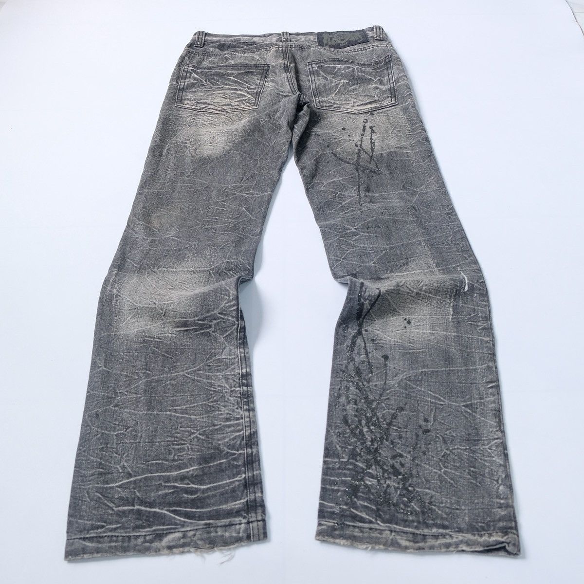 LOWBOX 2000’s Lowbox premium distressed flared jeans (japan) Size US 30 / EU 46 - 4 Thumbnail