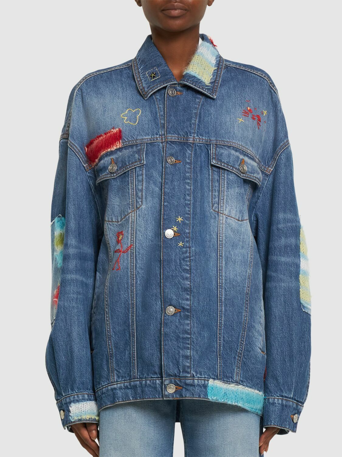 Marni oc11z0525 Cotton Denim Jacket in Blue Size M / US 6-8 / IT 42-44 - 3 Thumbnail