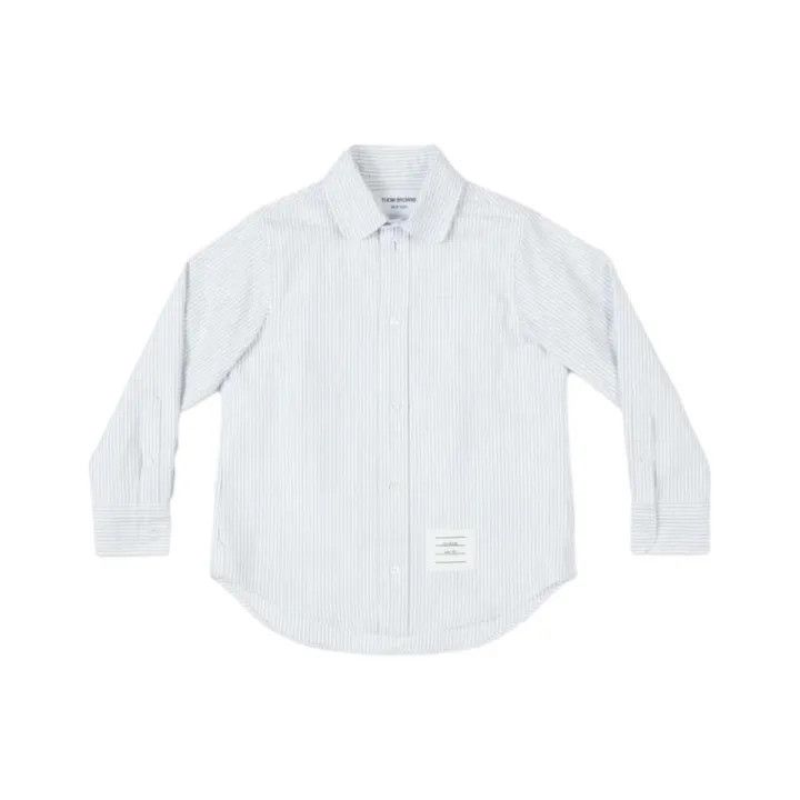 Thom Browne Thom Browne Boys' Casual Striped Long Sleeve Shirt 0079 Size US M / EU 48-50 / 2 - 1 Thumbnail