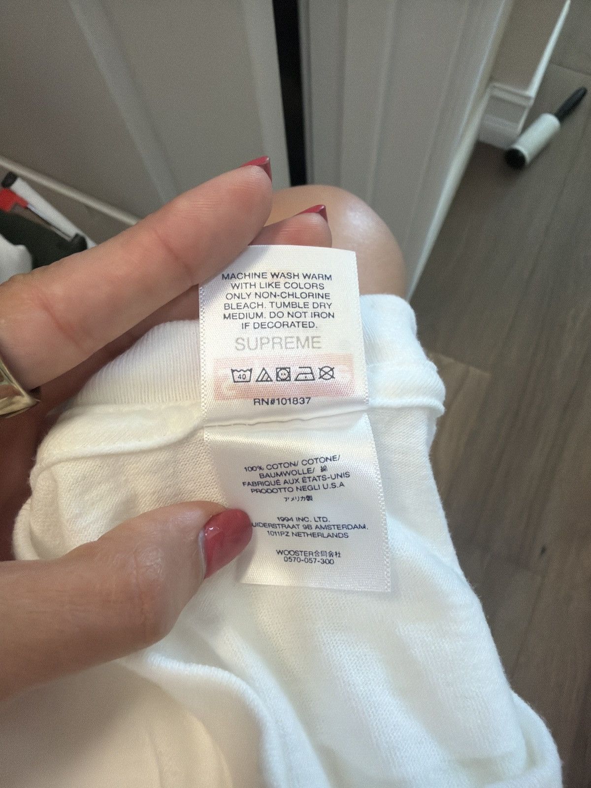 Supreme Supreme Pinline Tee Size US XL / EU 56 / 4 - 6 Thumbnail