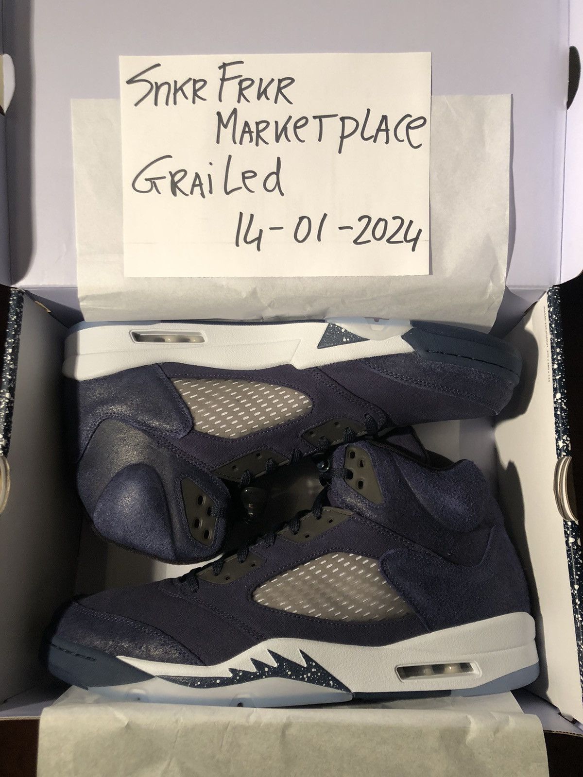 !US17! Air Jordan 5 Retro SE ‘Midnight Navy’ FD6812-400 US17