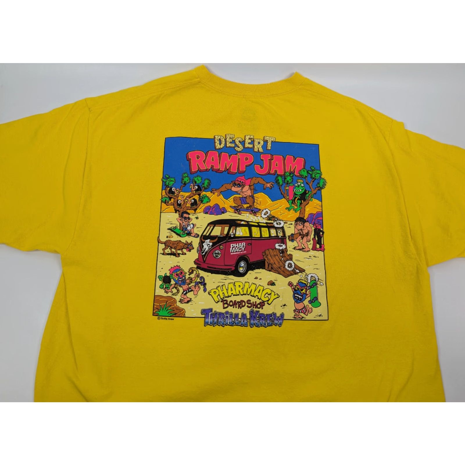 Krewe Pharmacy T-Shirt Desert Ramp Jam Yellow 2XL Mens Crew Neck Short Sleeve Size US XXL / EU 58 / 5 - 2 Thumbnail
