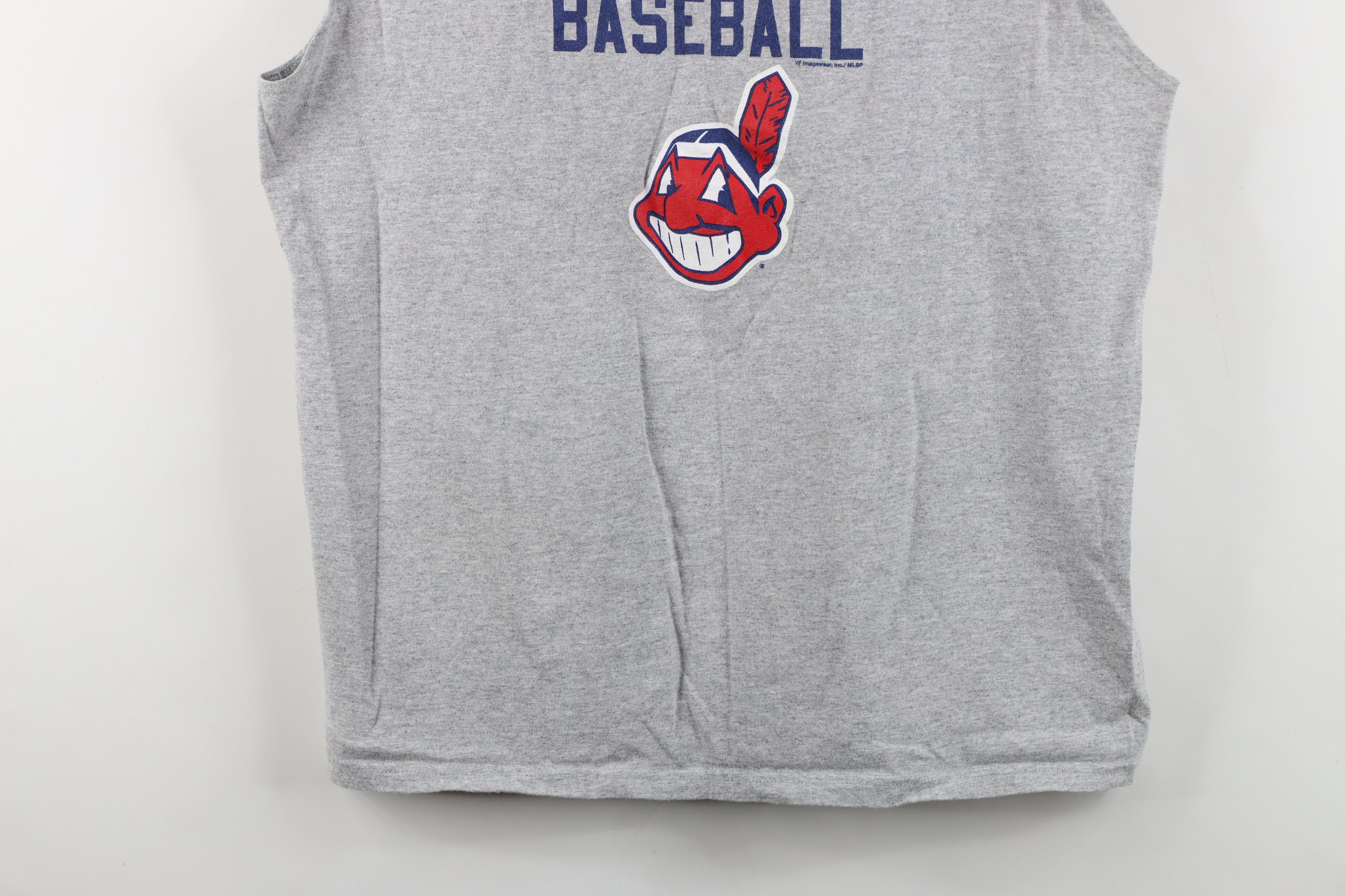 Vintage Vintage Wahoo Cleveland Indians Baseball Muscle T-Shirt Size US XL / EU 56 / 4 - 3 Thumbnail