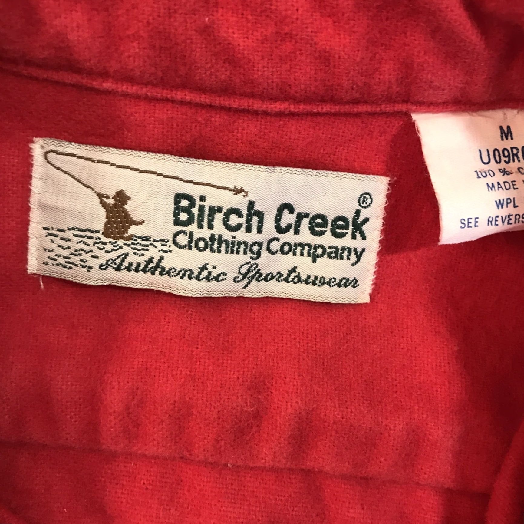 Vintage VINTAGE Birch Creek Mens Chamois Heavy Flannel Red USA Made Button Up M Fishing Size US M / EU 48-50 / 2 - 3 Thumbnail