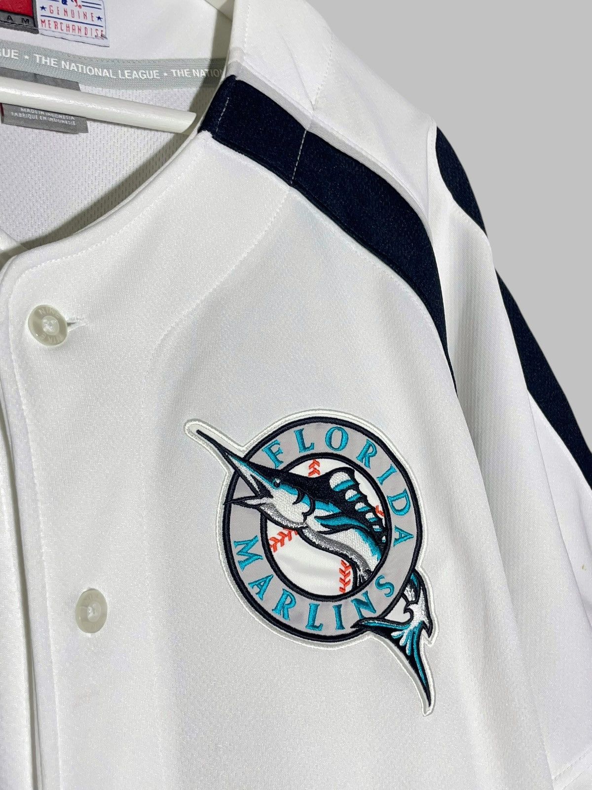 Nike × Vintage Florida Marlins MLB Baseball Vintage Nike Y2k Button Shirt Size US XL / EU 56 / 4 - 4 Thumbnail